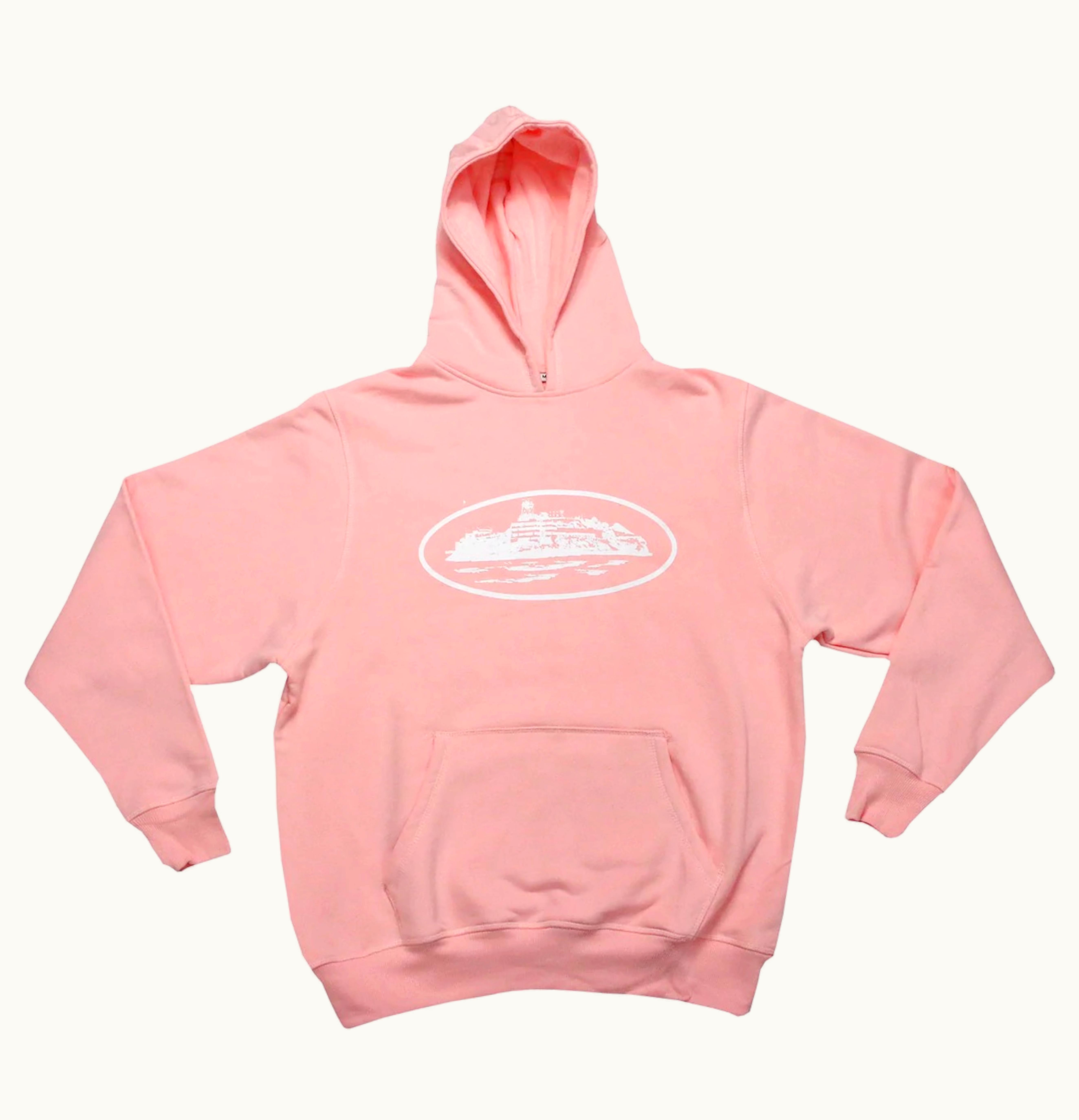 Corteiz Corteiz Alcatraz Hoodie Baby Pink