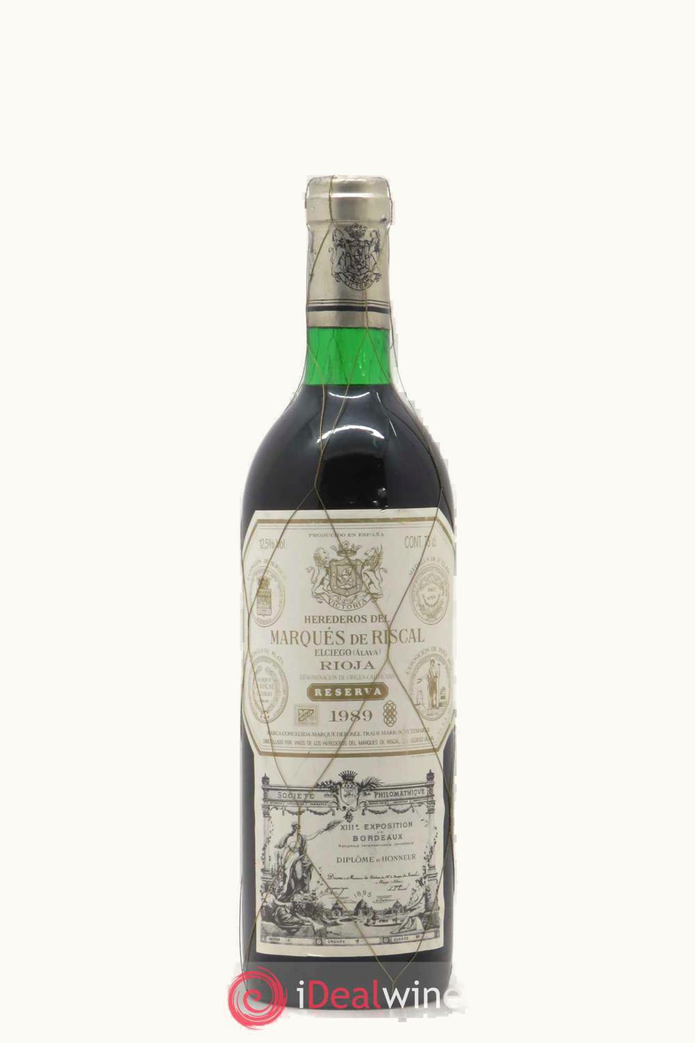 Marquis de Riscal Marquis de Riscal RSRV Doca Rioja Alavesa, 1989