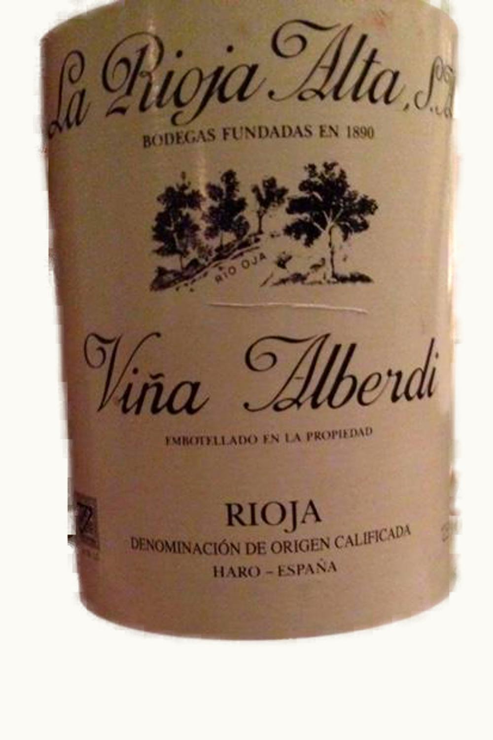 La S.A. La S.A. Viña Alberdi Crianza Doca Rioja Alta Spain, 1989