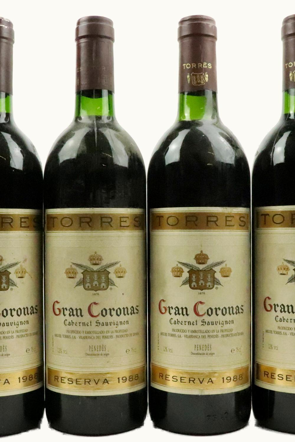 Torres Torres Grand Corona Cab. Sauv. Reserva Penedes Catalonia Spain, 1988