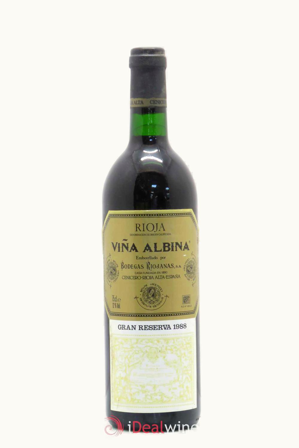 Riojana Riojana Reserva D.O.Ca. Rioja Alta Spain, 1988
