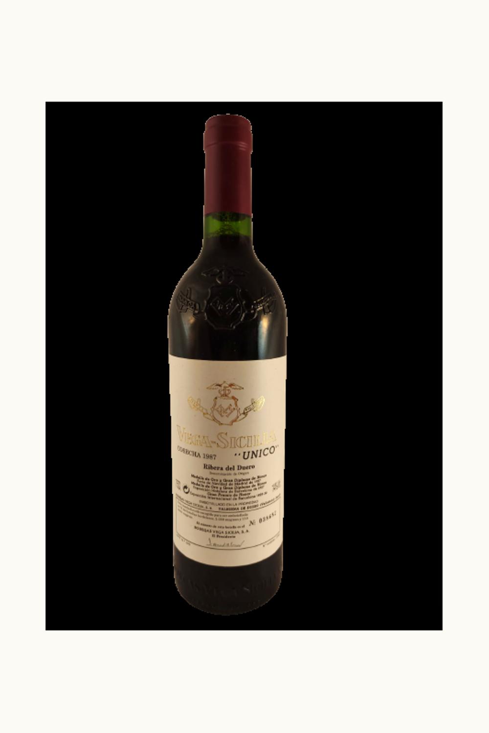 Vega Sicilia Vega Sicilia Unico Grand Reserva Ribera Duero Castilla y León Spain, 1987