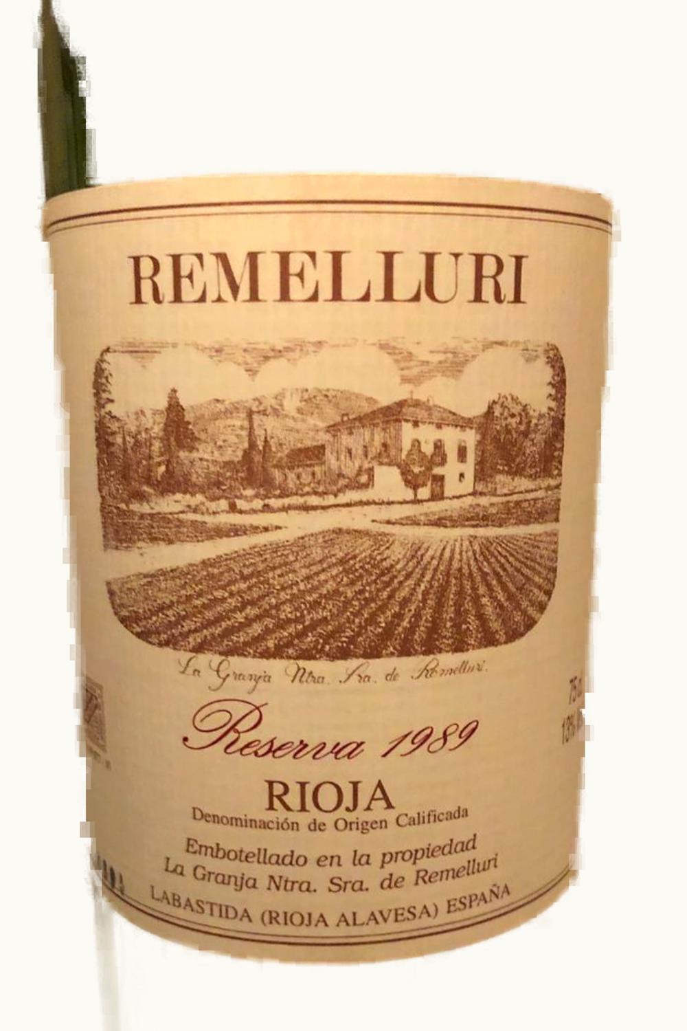 Granja de Nuestra Señora de Remelluri Reserva, 1987