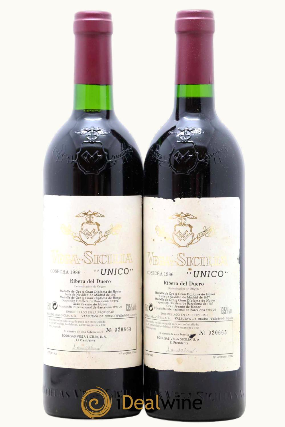 Vega Sicilia Vega Sicilia Único Gran Reserva, 1986