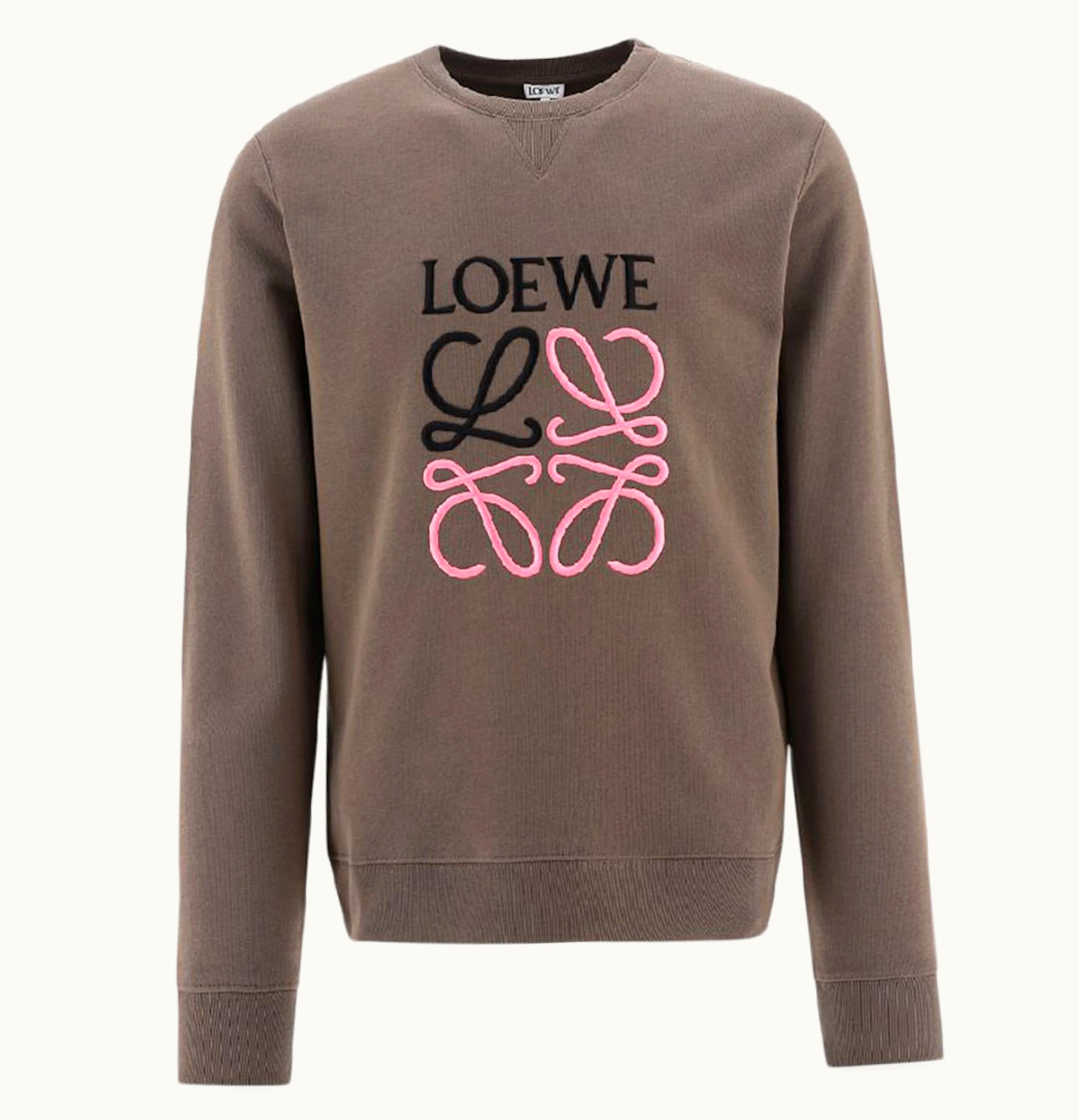 Loewe Loewe Anagram Sweatshirt Warm Grey Black Pink