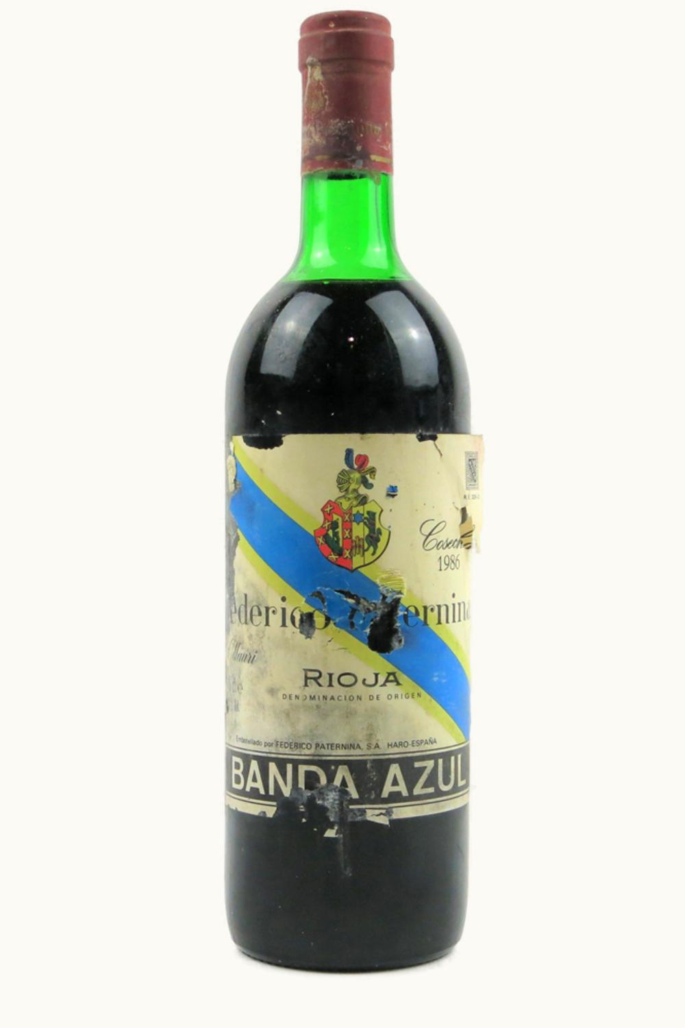 Federico Paternina Federico Paternina Banda Azul Crianza, 1986