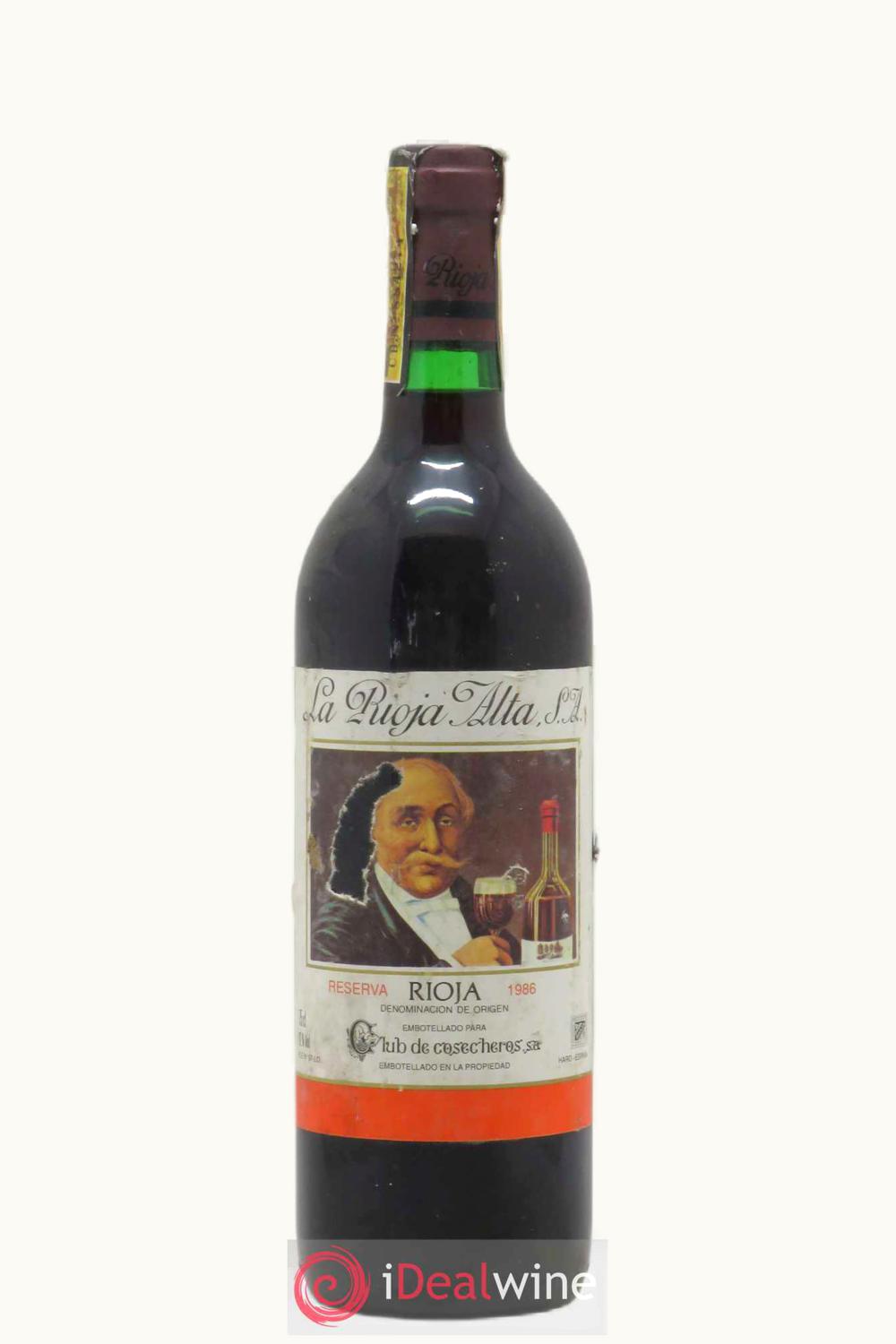 La Rioja Alta Club de Cosechero Reserva, 1986