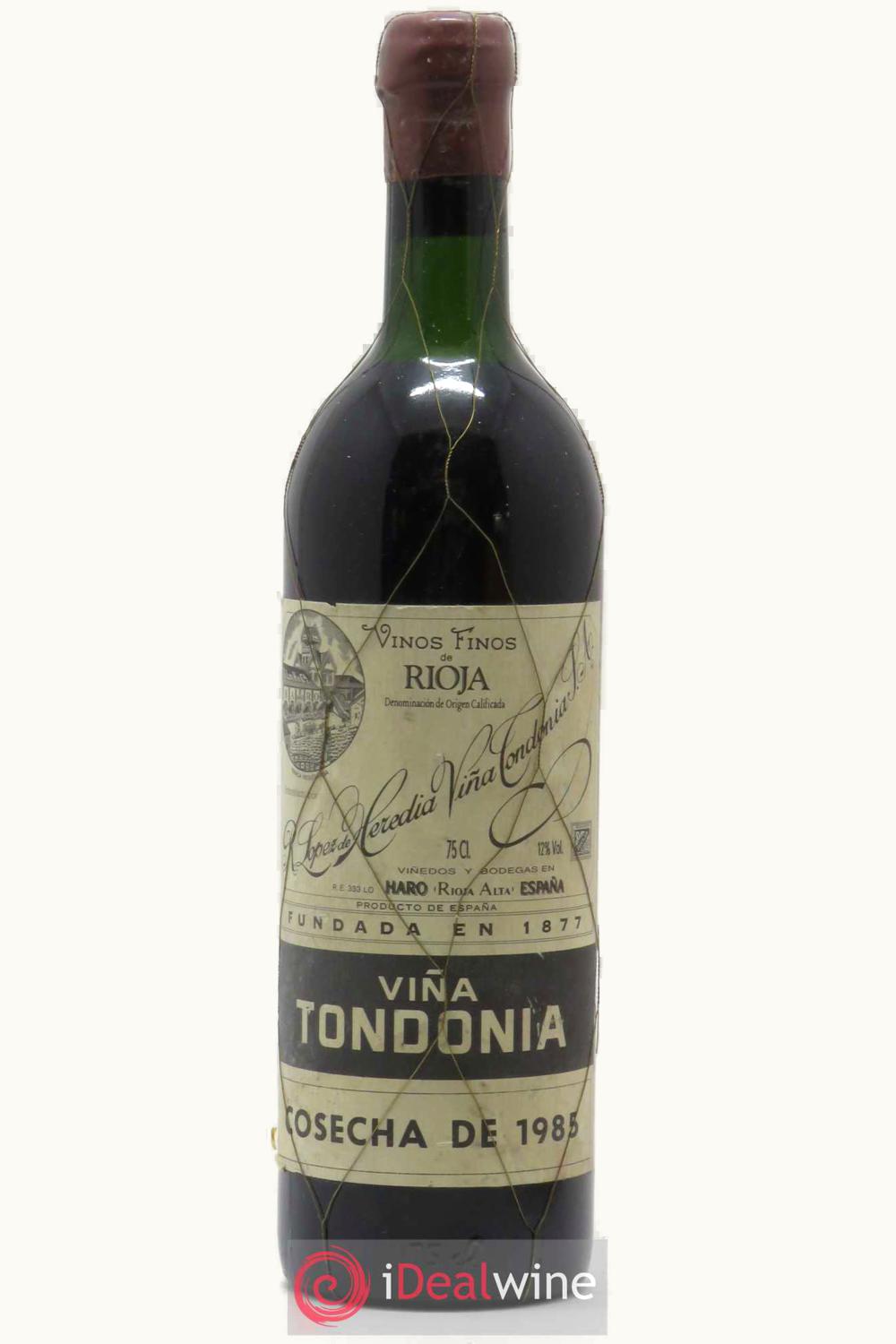 R. López de Heredia R. López de Heredia Viña Tondonia Reserva, 1985 UZ0702990