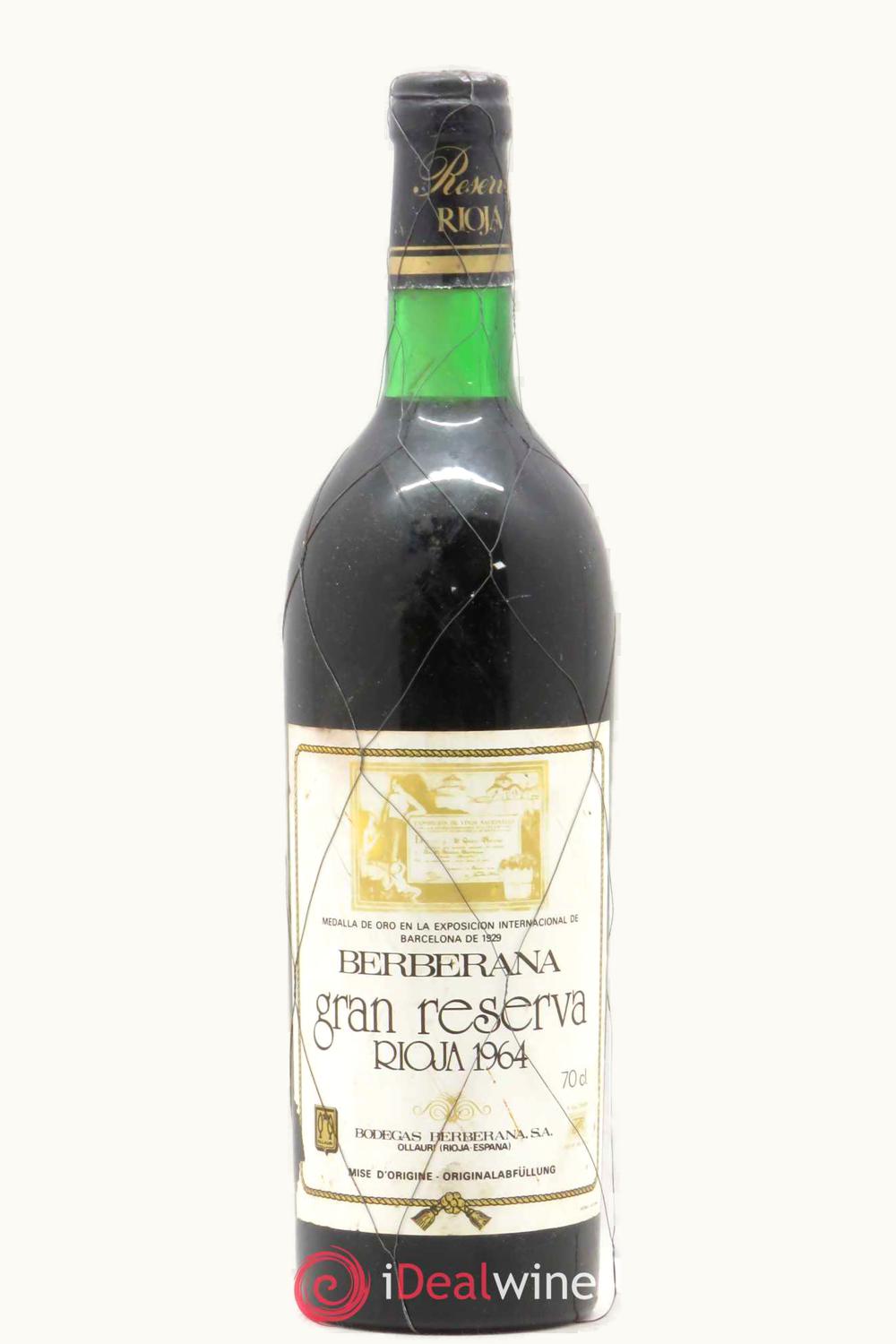 Berberana Berberana Grand Rsrv Doca Rioja Spain, 1985