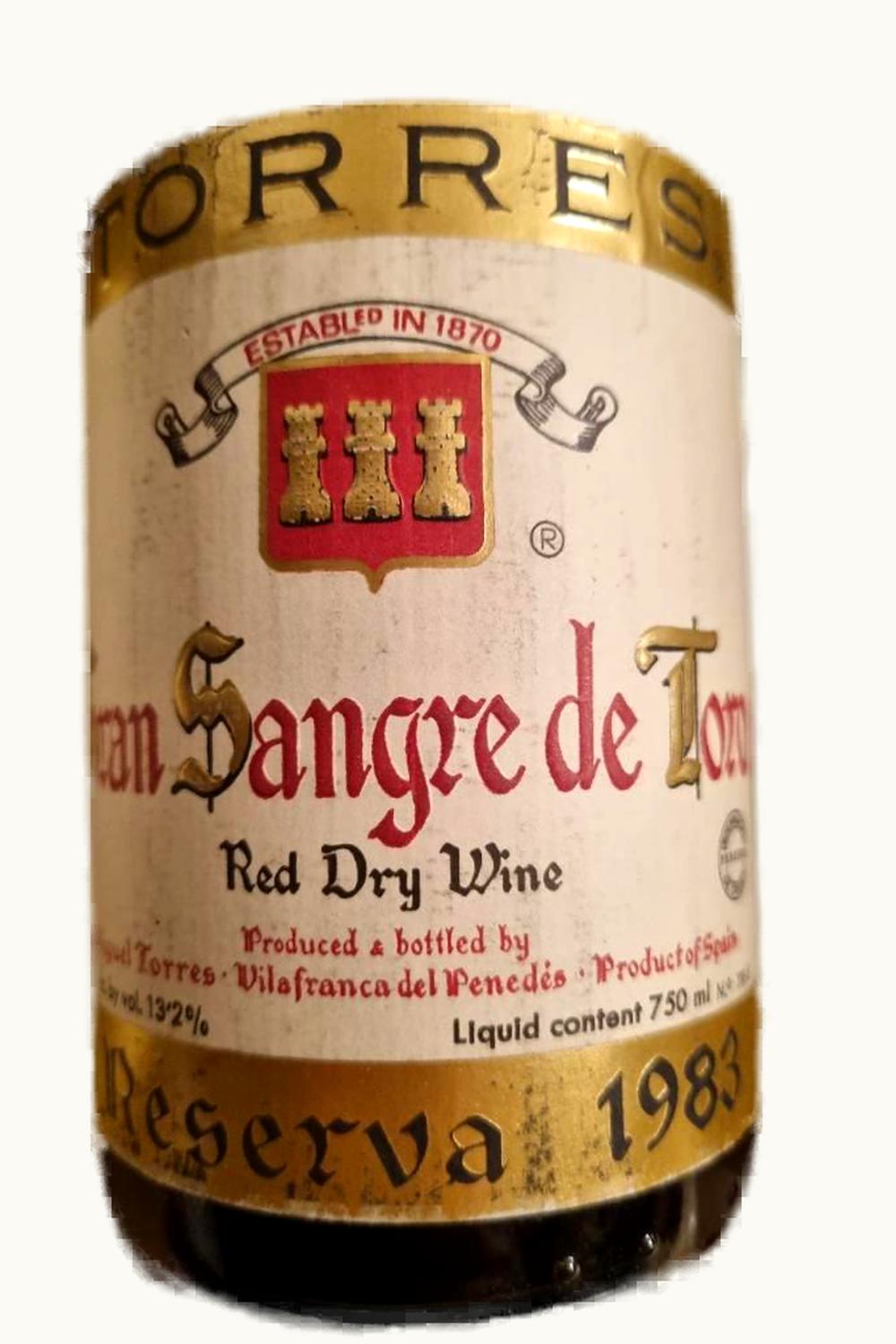Torres Torres Grand Sangre de Toro Rsrv Catalonia Spain, 1983