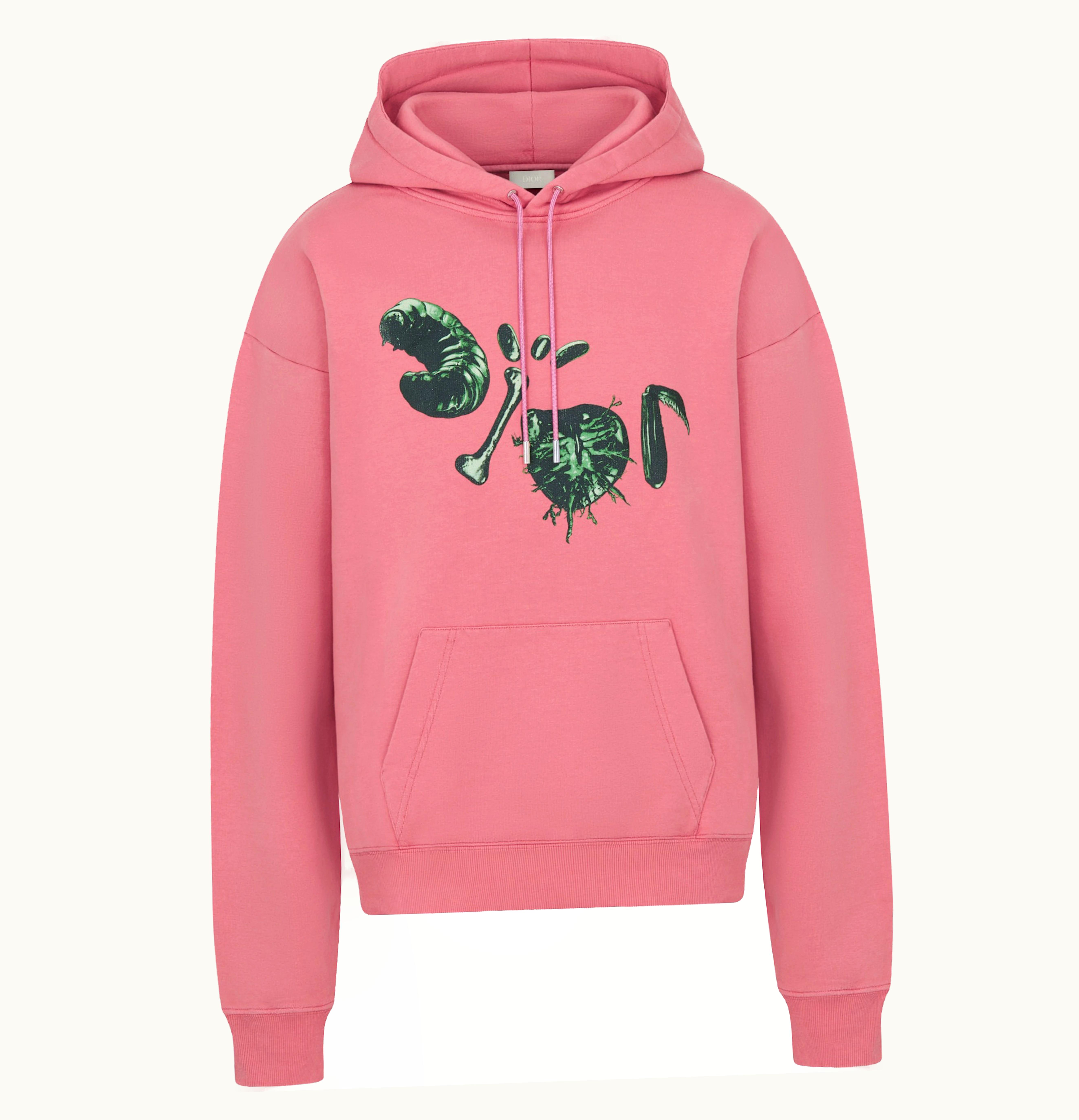 Dior Dior x CACTUS JACK Oversized Hooded Sweatshirt Pink