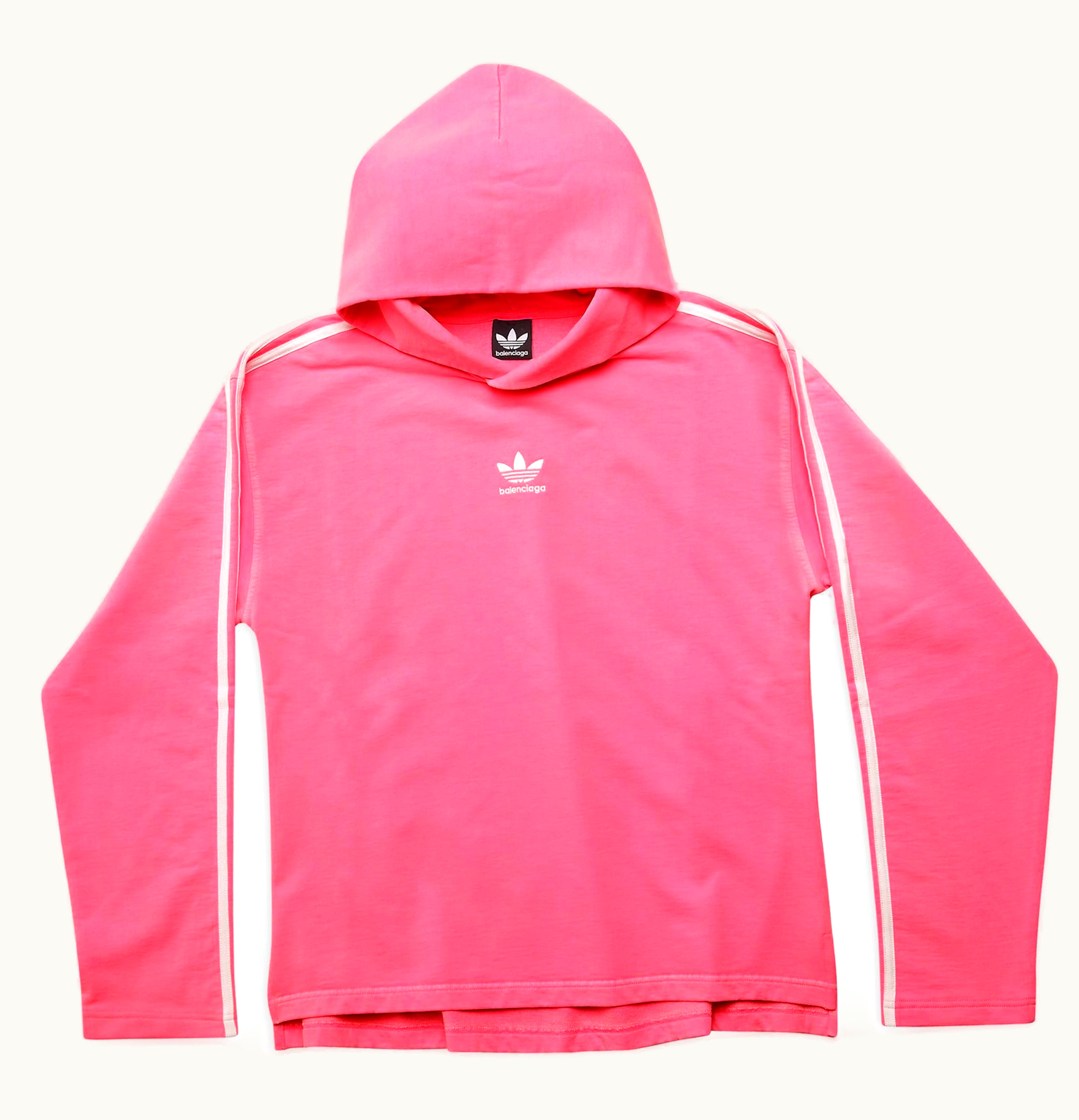 Balenciaga Balenciaga x adidas No Rib Hoodie Medium Fit Neon Pink