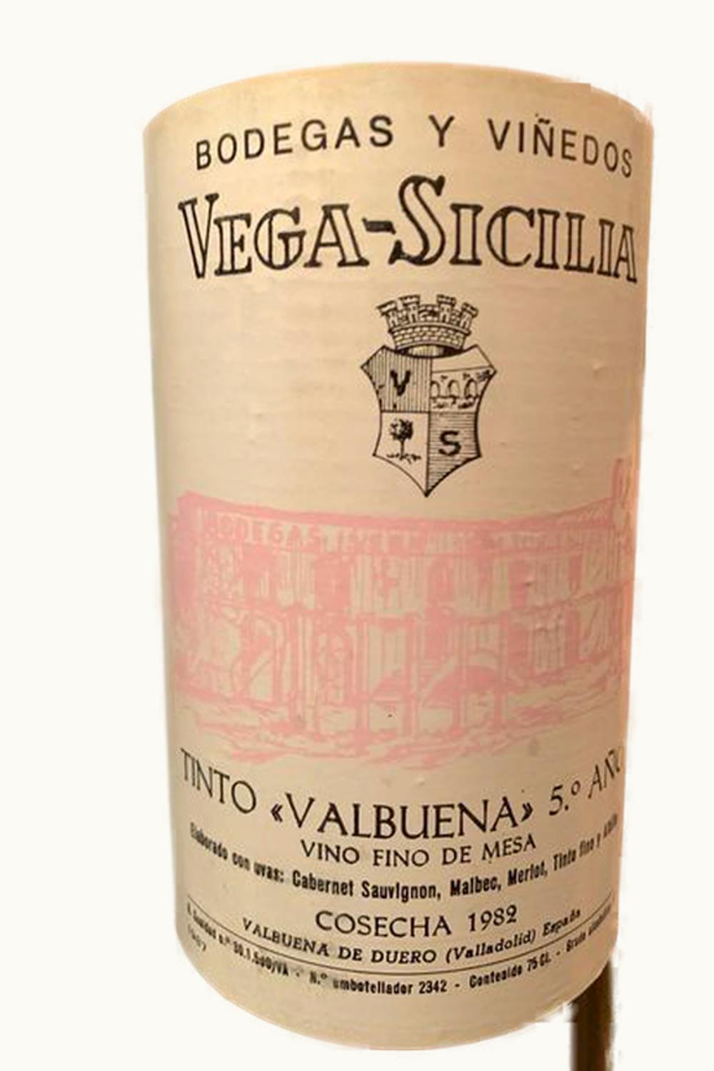 Vega Sicilia Vega Sicilia Tinto Valbuena Five Ribera Duero Spain, 1982