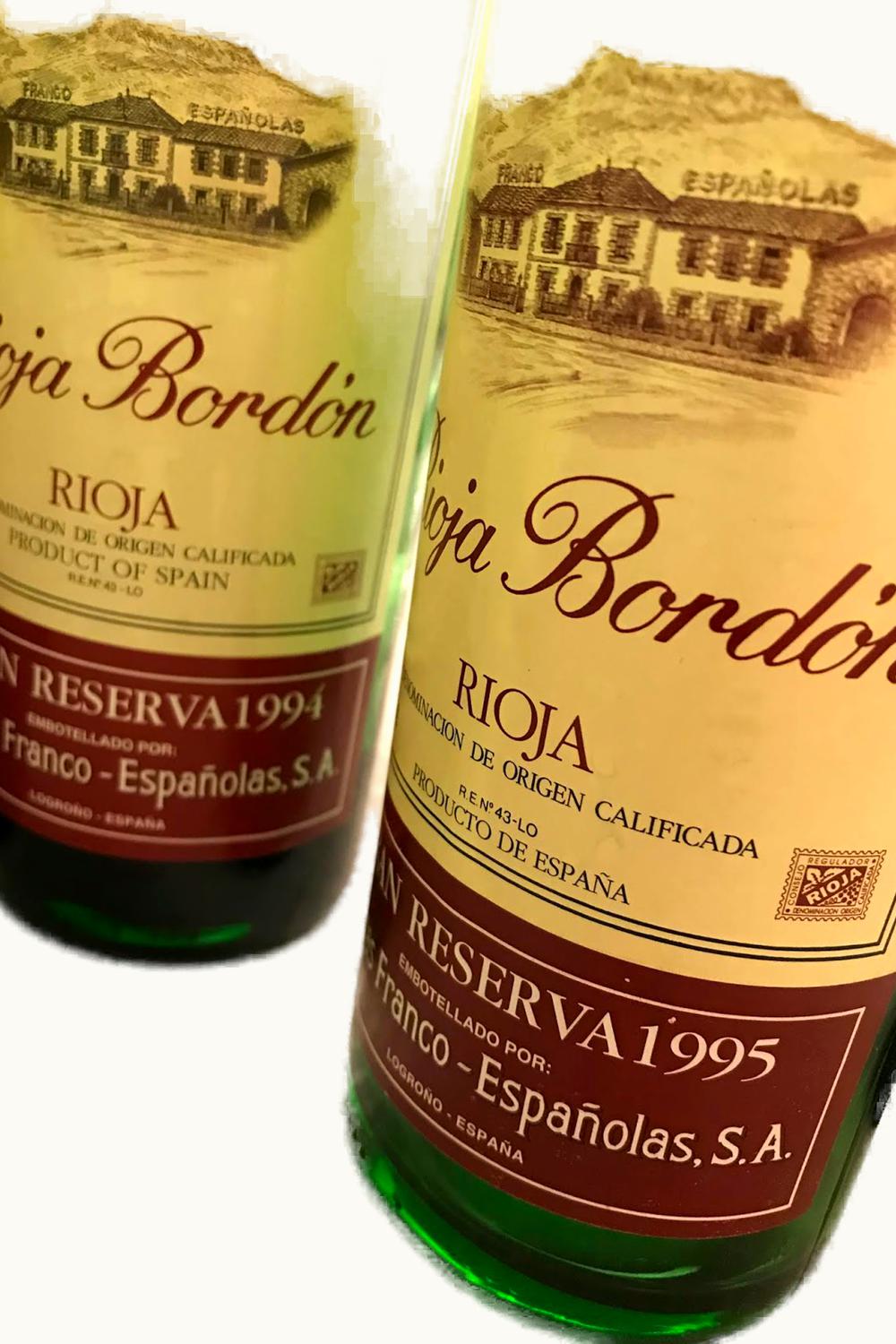 Franco Bordón Franco Bordons Grand Rsrv Doca Rioja Spain, 1982