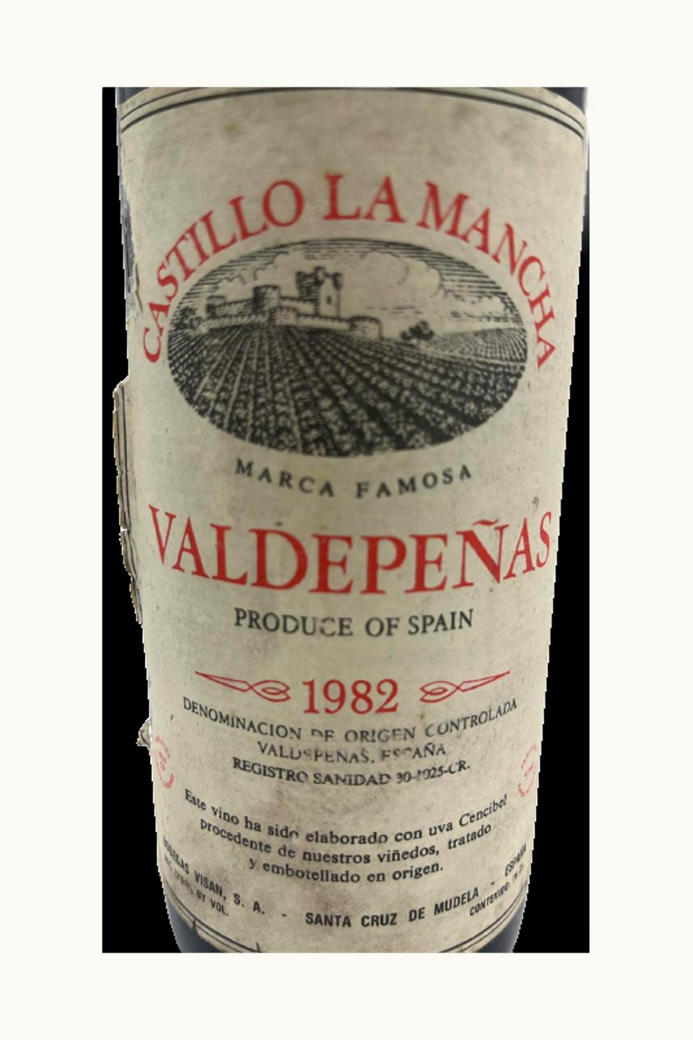 Castillo Castillo Estate Bottled Red La Mancha Castilla Spain, 1982