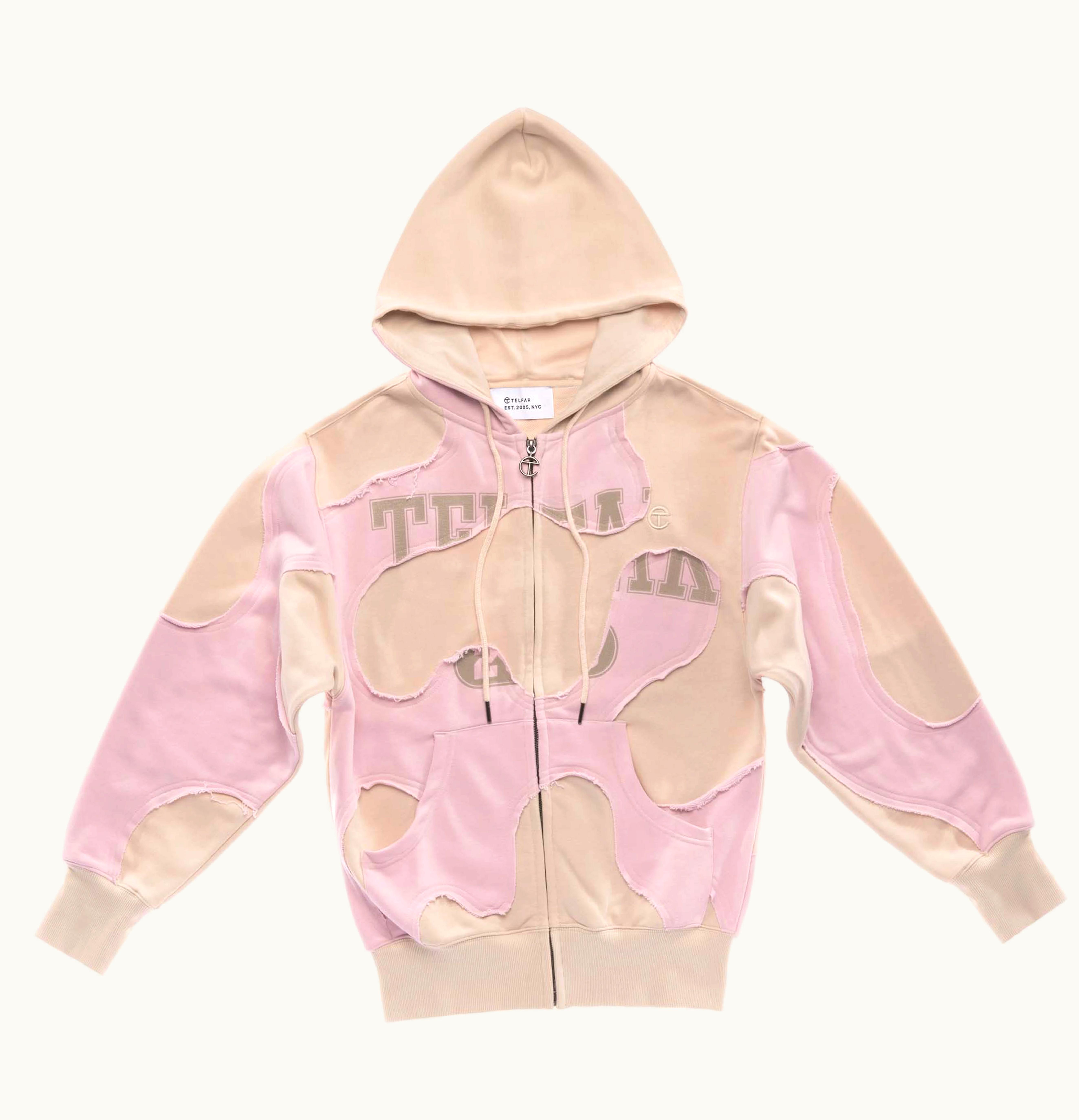 Telfar Telfar Camo Hoodie Pink Sand