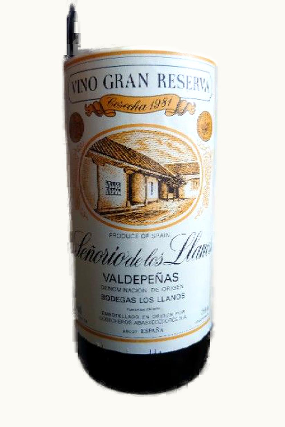 J Garcia Carrion Senorio de los Llano Grand Rsrv Valdepenas Castilla La Mancha Spain, 1981