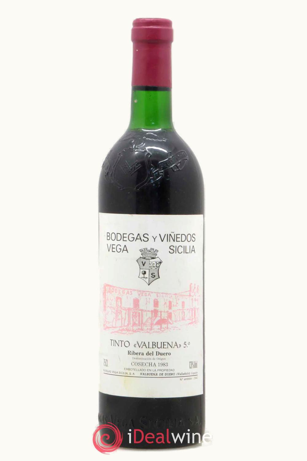 Vega Sicilia Tinto Valbuena Five Ribera Duero Castilla y Leon Spain, 1980