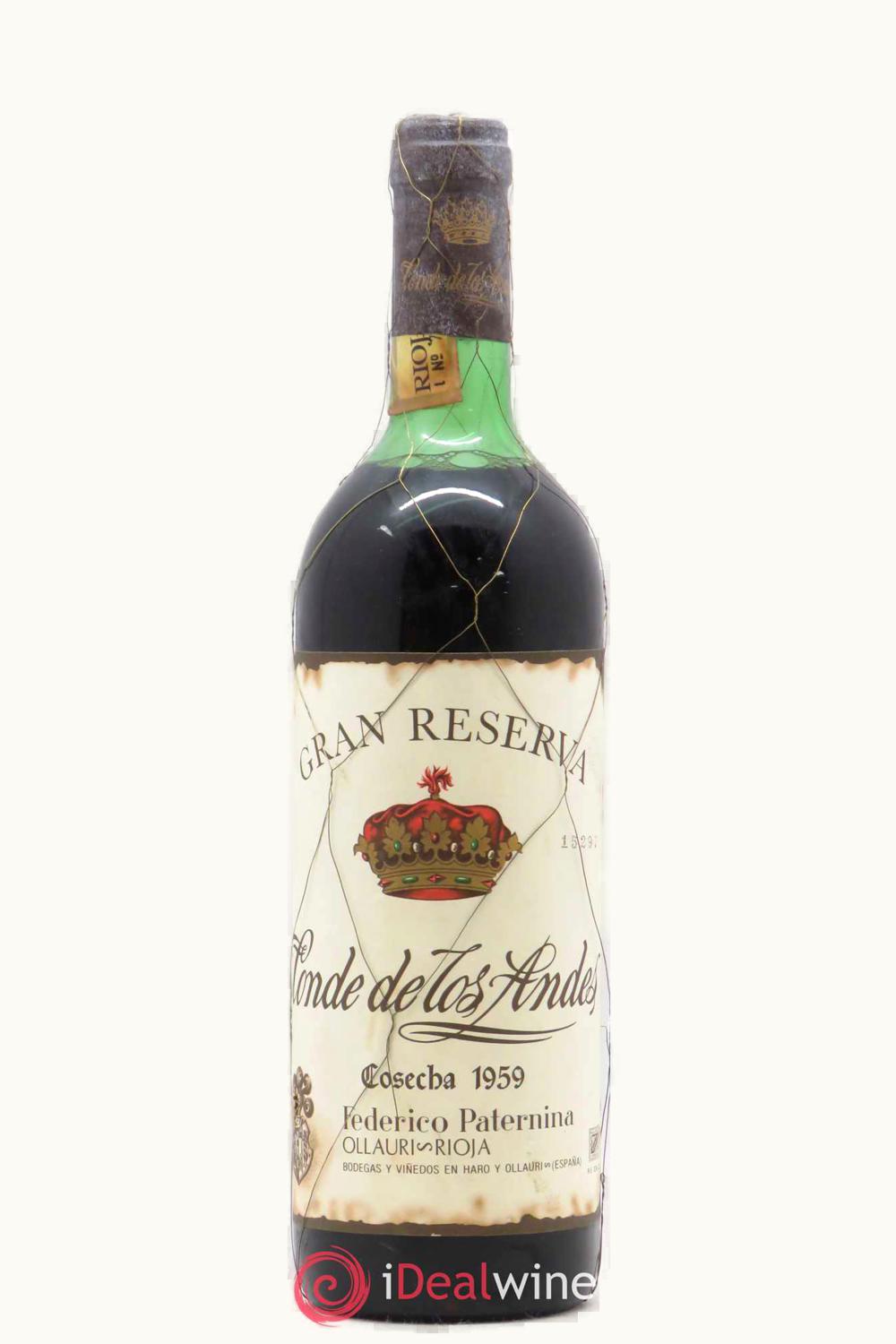 Ollauri Conde de los Andes Gran Reserva D.O.Ca. Rioja, 1979