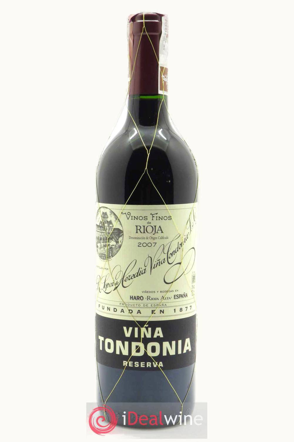 R. López de Heredia R. López de Heredia Viña Tondonia Gran Reserva, D.O.Ca. Rioja Alta, 1978