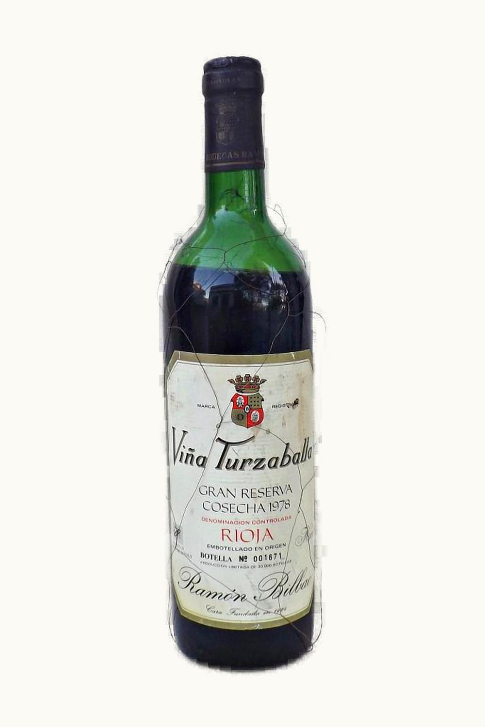 Ramón Bilbao Ramón Bilbao Viña Turzaballa Elaboración Especial D.O.Ca. Rioja, 1978