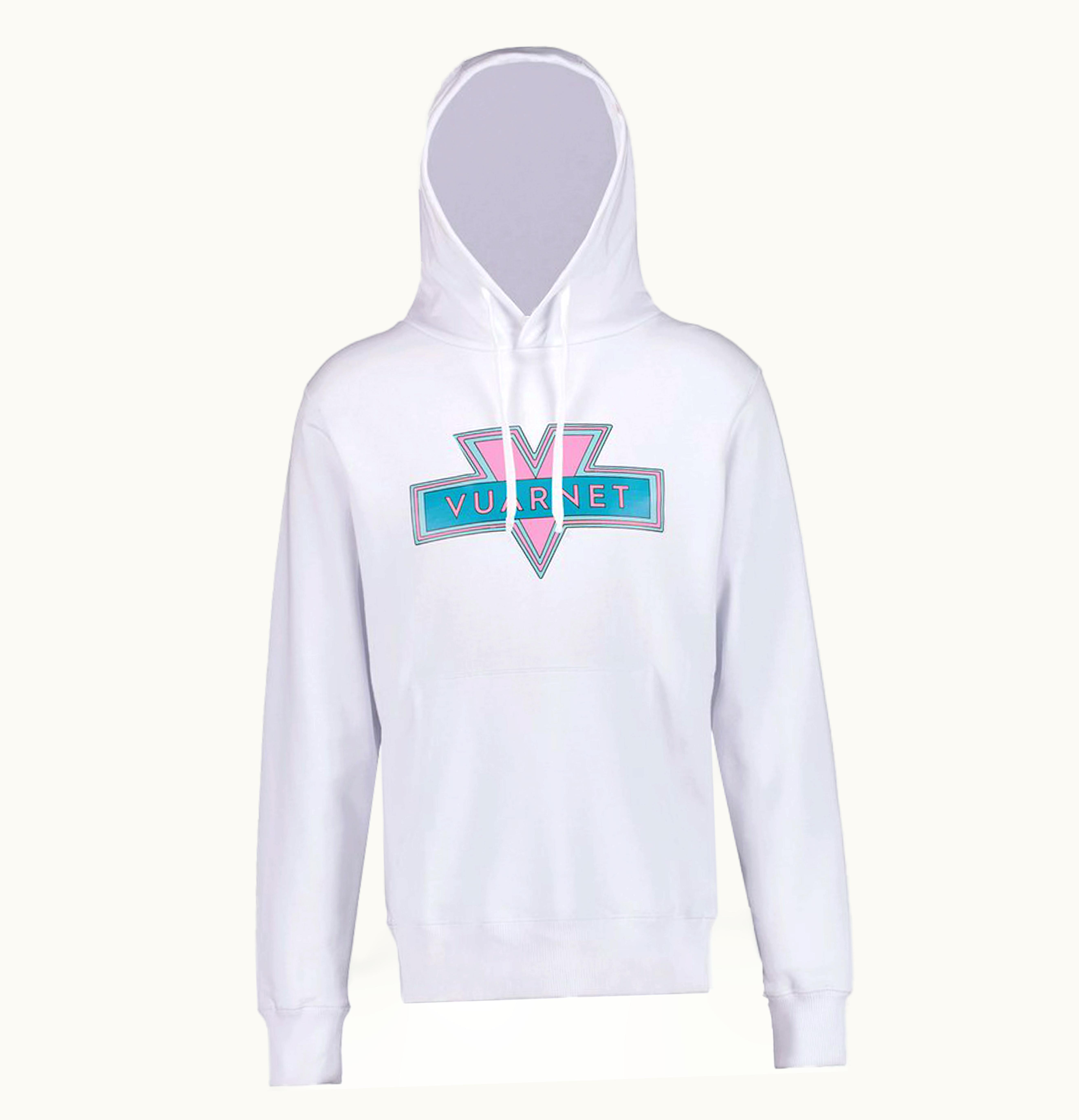 Vuarnet Vuarnet Dogtown Logo Hoodie White Pink
