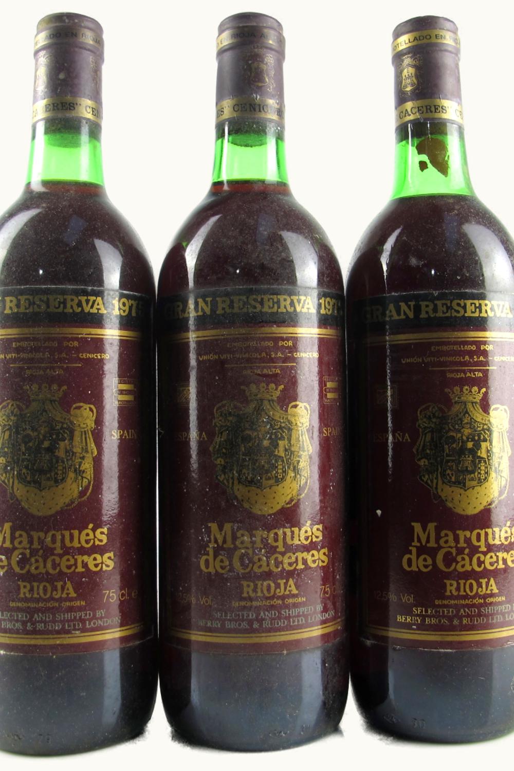 Marqués de Cáceres Marqués de Cáceres Gran Reserva D.O.Ca. Rioja Alta, 1975