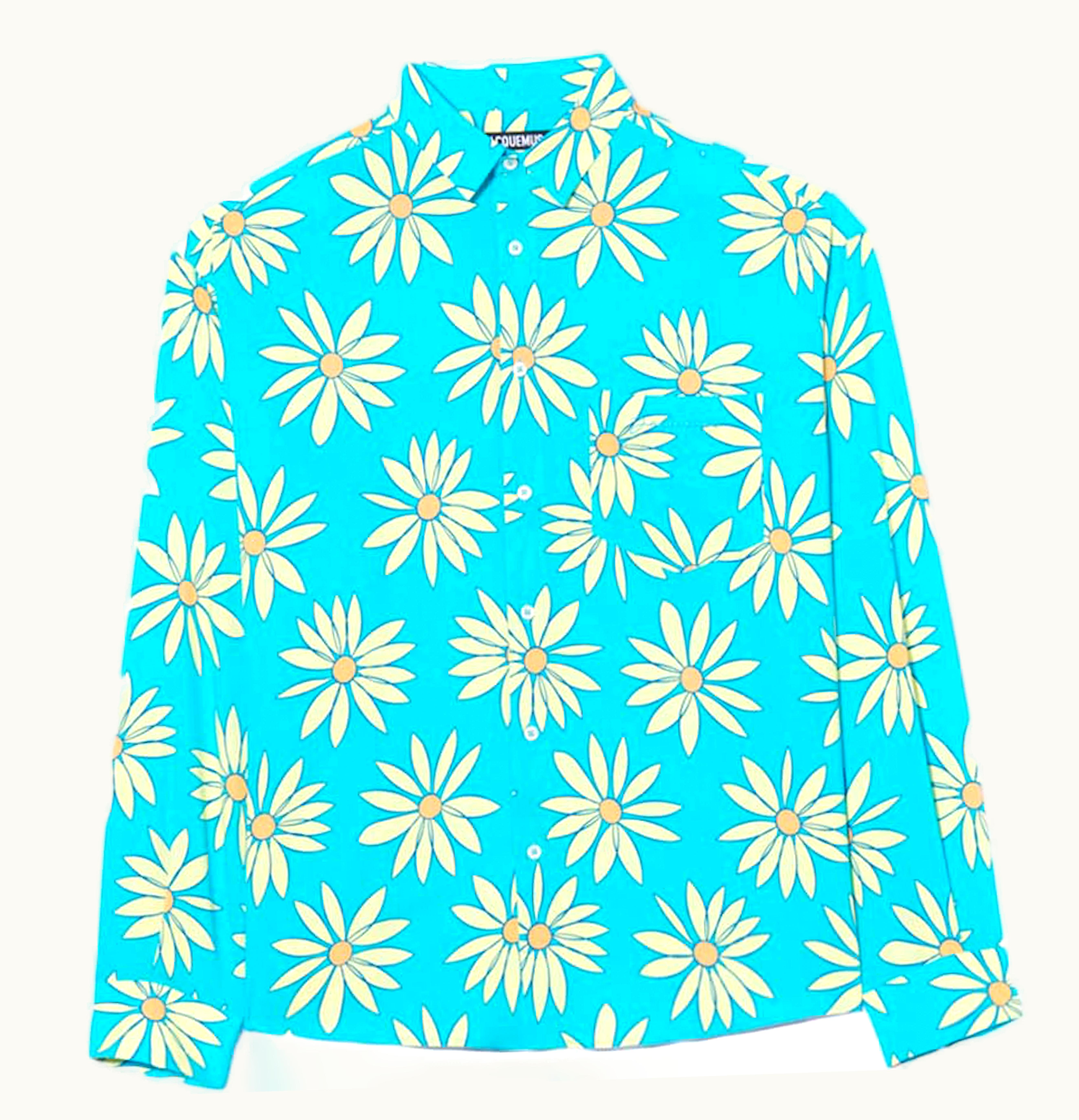 Jacquemus Jacquemus La Chemise Simon Daisy Printed Shirt Print Green Blue Flowers