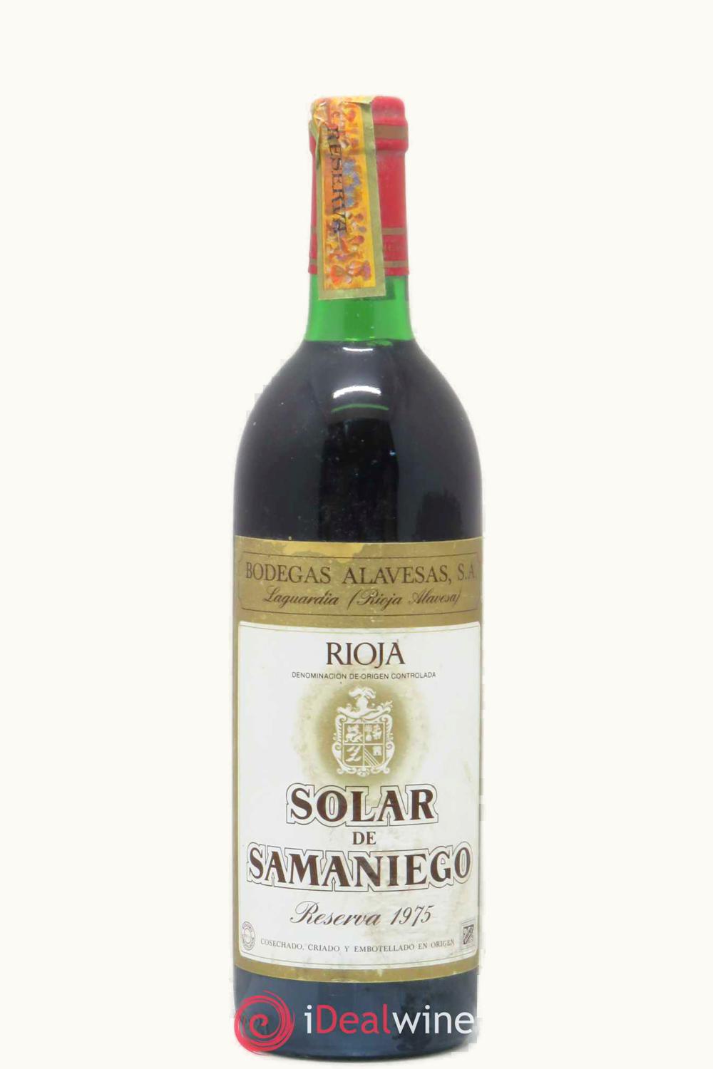 Solar de Samaniego Gran Reserva D.O.Ca. Rioja Alavesa, 1975