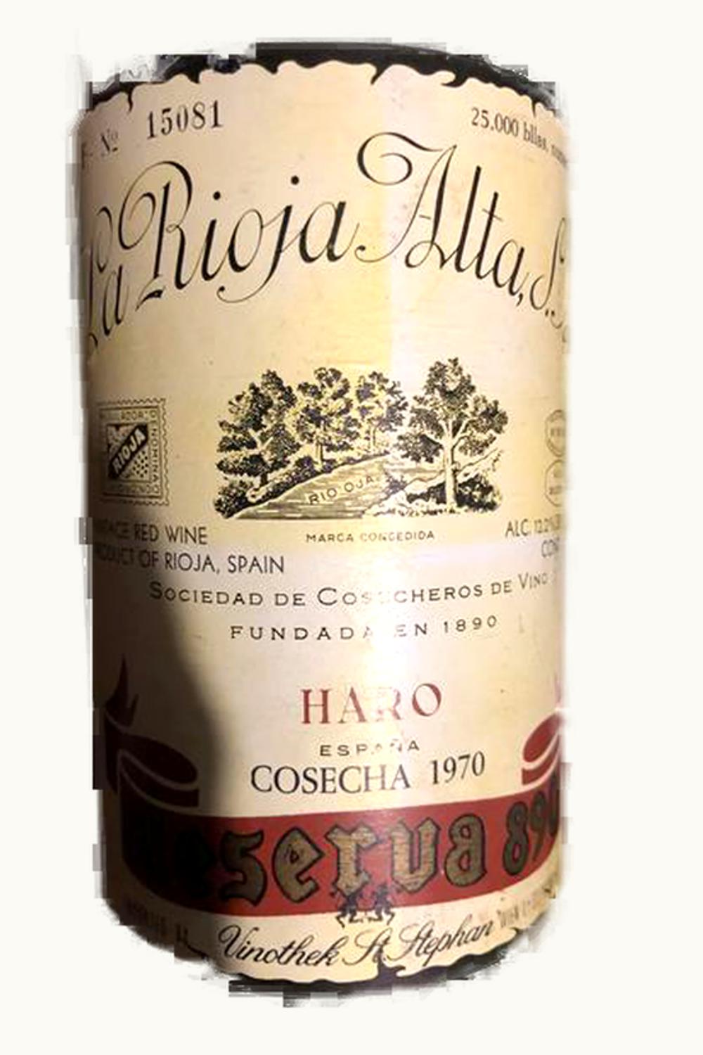 La Rioja Alta Gran Reserva 890 D.O.Ca. Rioja Alta, 1973