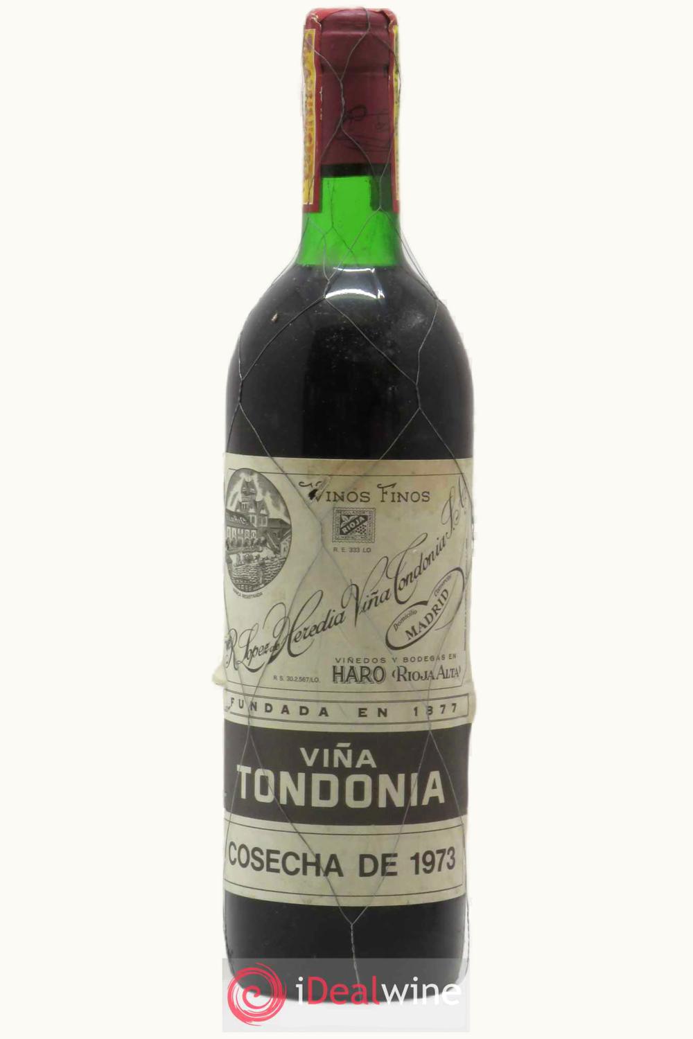 R. López de Heredia R. López de Heredia Viña Tondonia Bosconia Gran Reserva D.O.Ca. Rioja Alta, 1973