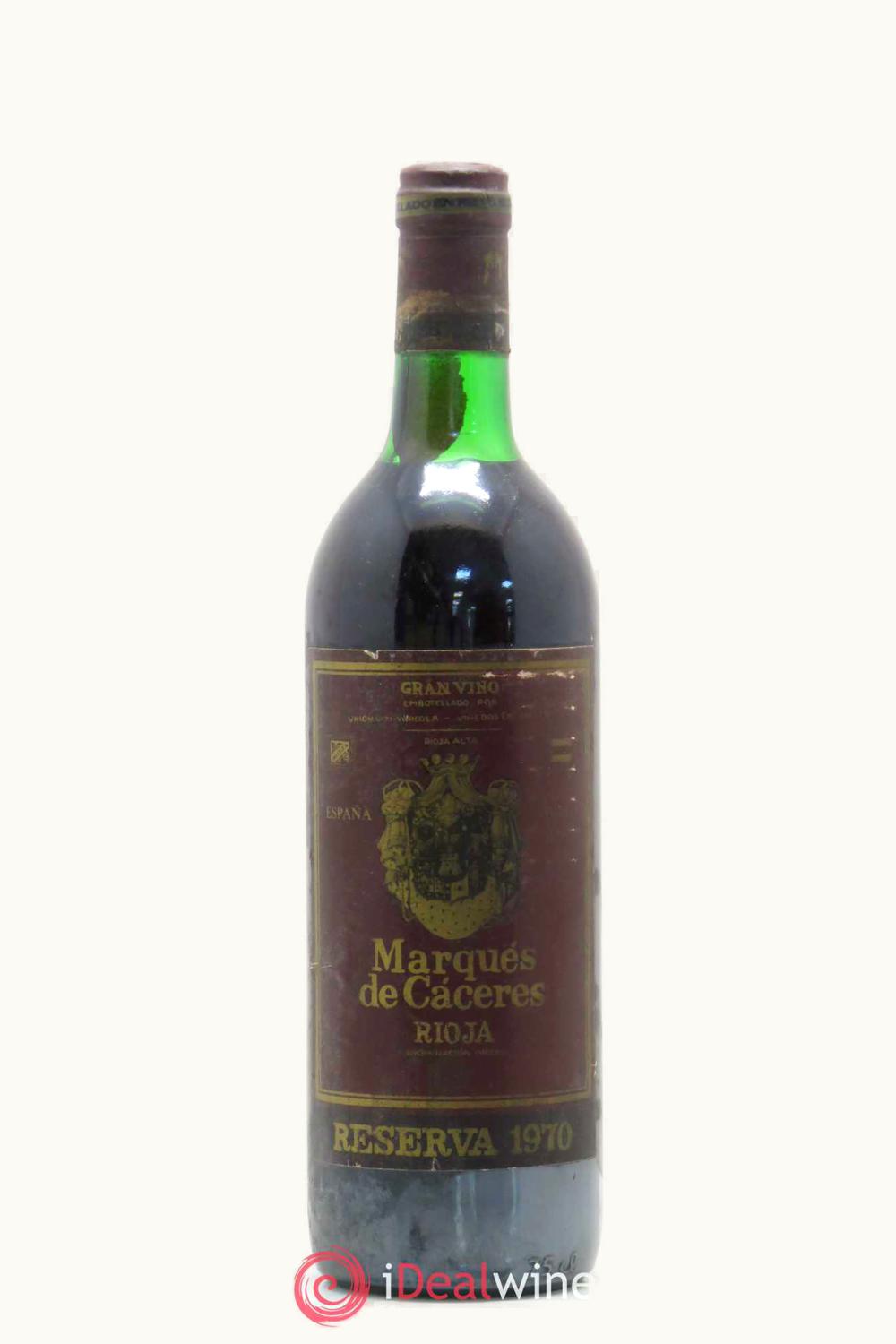 Marqués de Cáceres Marqués de Cáceres Reserva D.O.Ca. Rioja Alta, 1970
