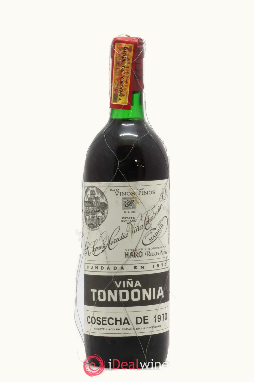 R. López de Heredia R. López de Heredia Viña Tondonia Reserva D.O.Ca. Rioja Alta, 1970