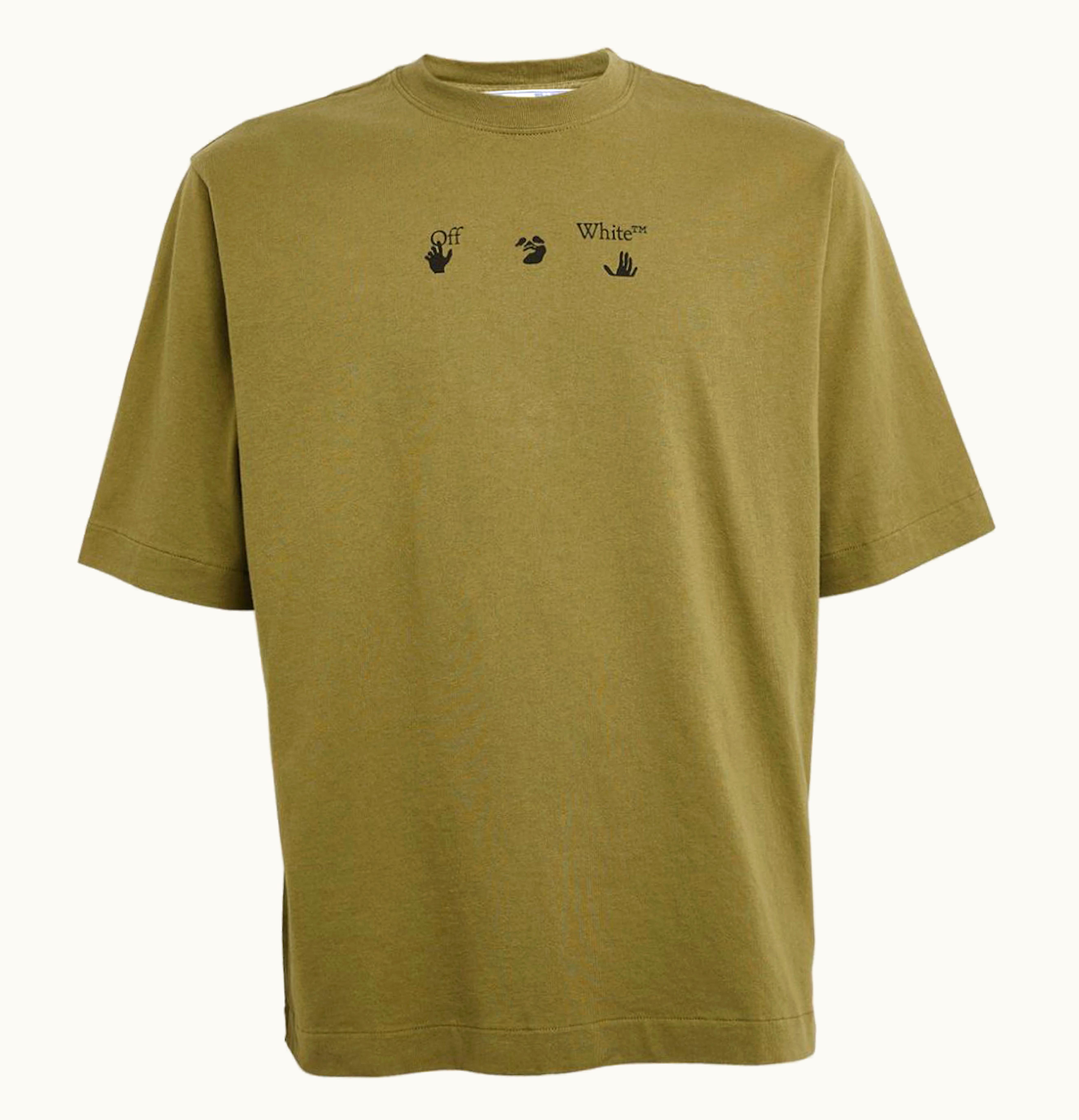 OFF-WHITE OFF WHITE Negative Marker Arrows T Shirt Green Black