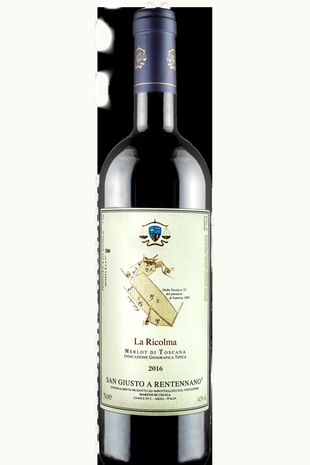 St. Giusto a Rentennano St. Giusto a Rentennano La Ricolma Merlot Tuscany IGP, 2019