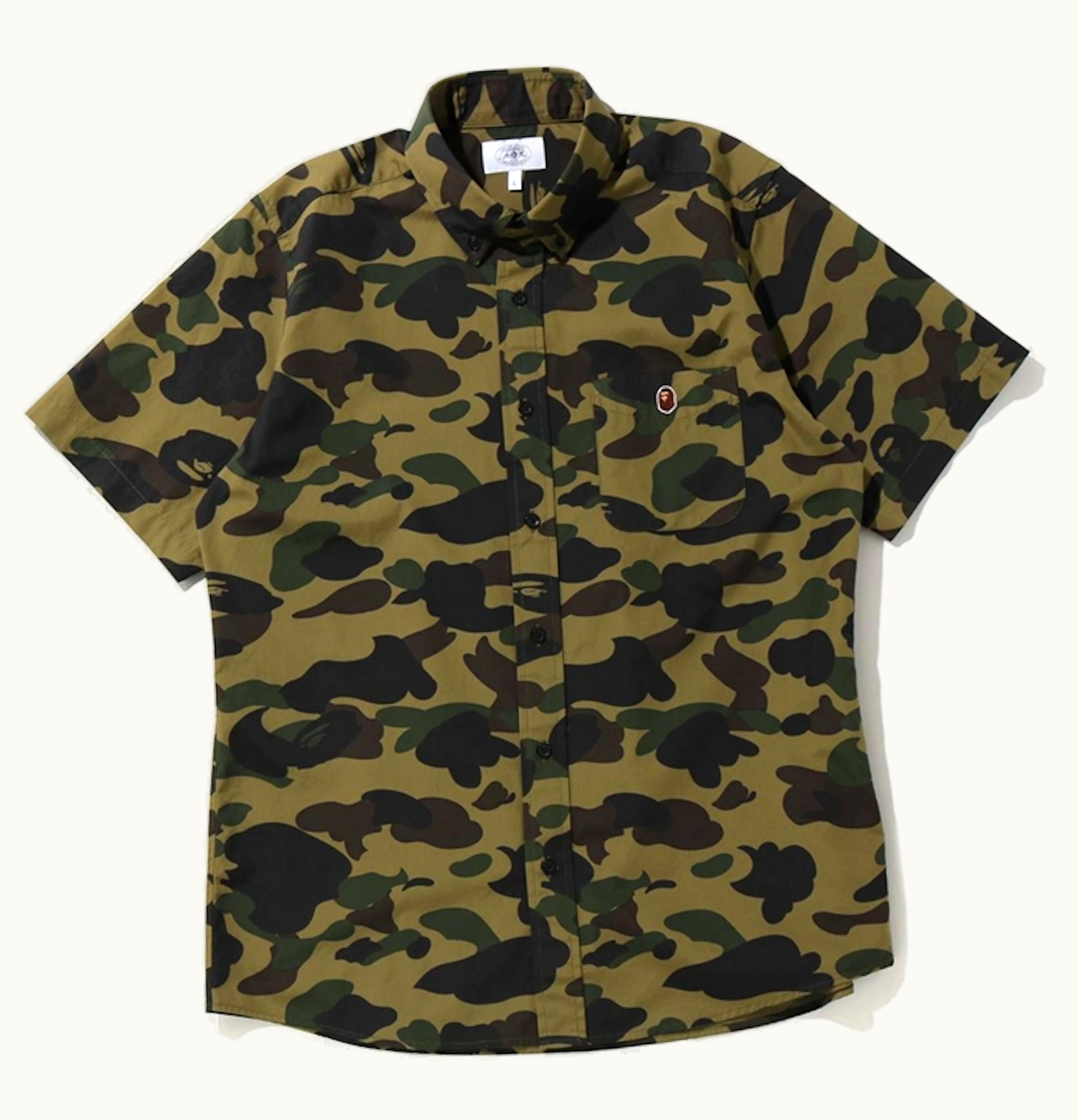 BAPE BAPE 1st Camo BD S S Shirt Green