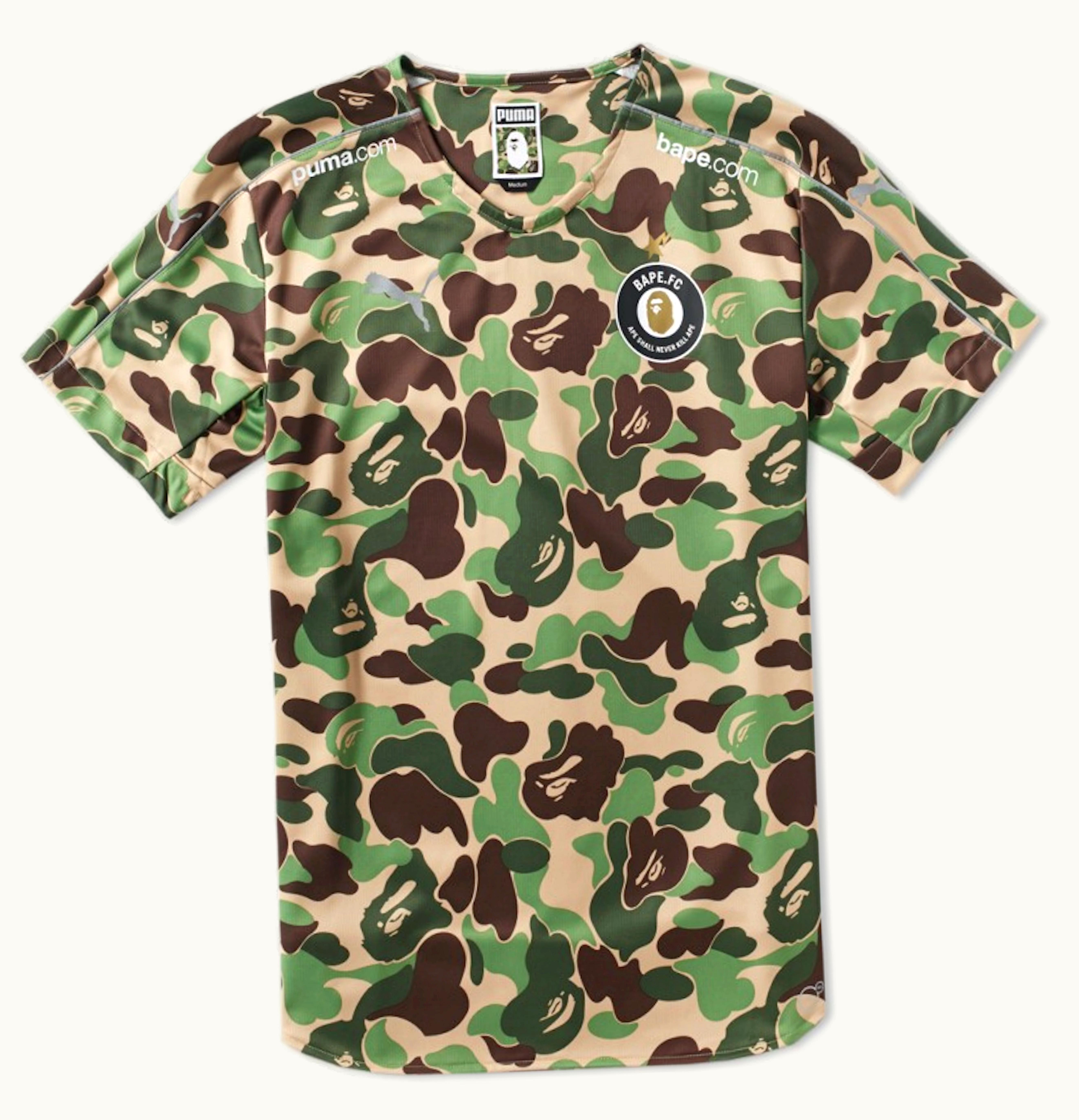 BAPE BAPE ABC Camo FC Replica Jersey Shirt Green