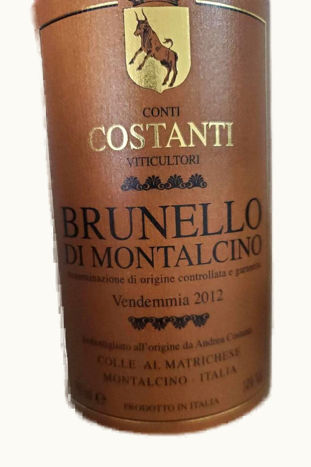 Conti Costanti Conti Costanti Riserva DOCG Brunello di Montalcino, 2012