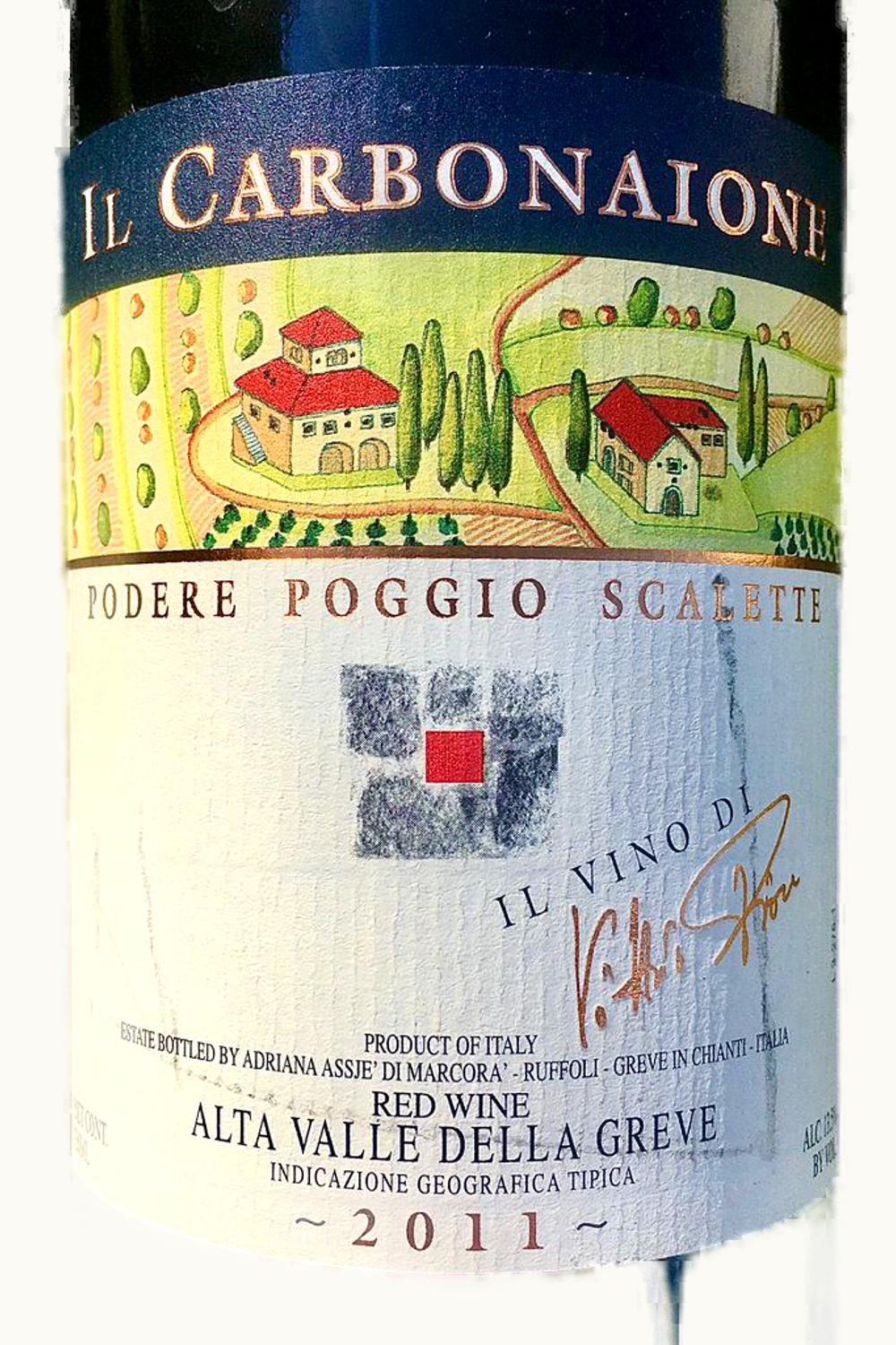 Podere Poggio Scalette Carbonaione Alta Valle della Greve IGP Tuscany, 2011