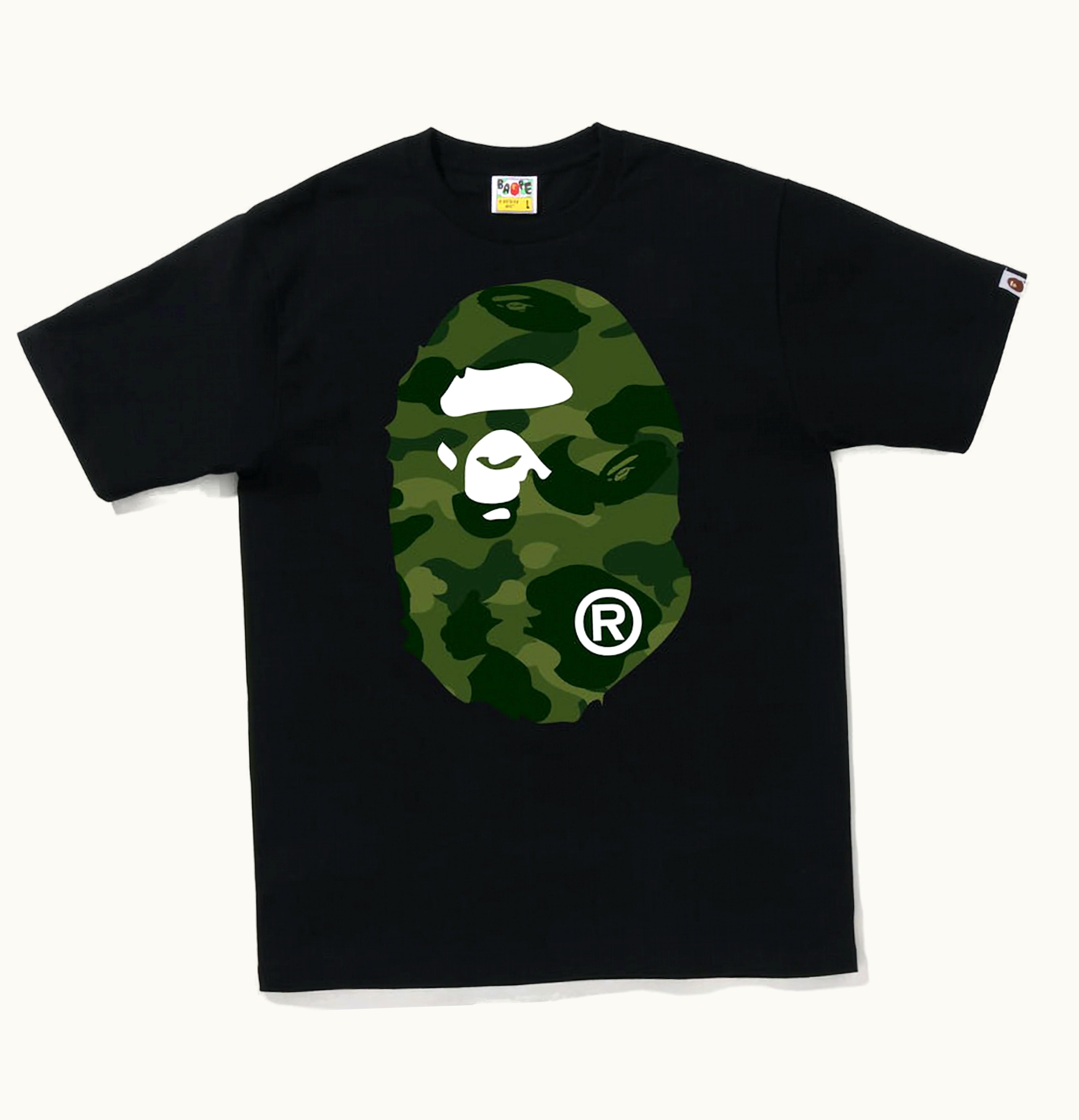 BAPE BAPE Color Camo Big Ape Head Tee FW22 Black Green