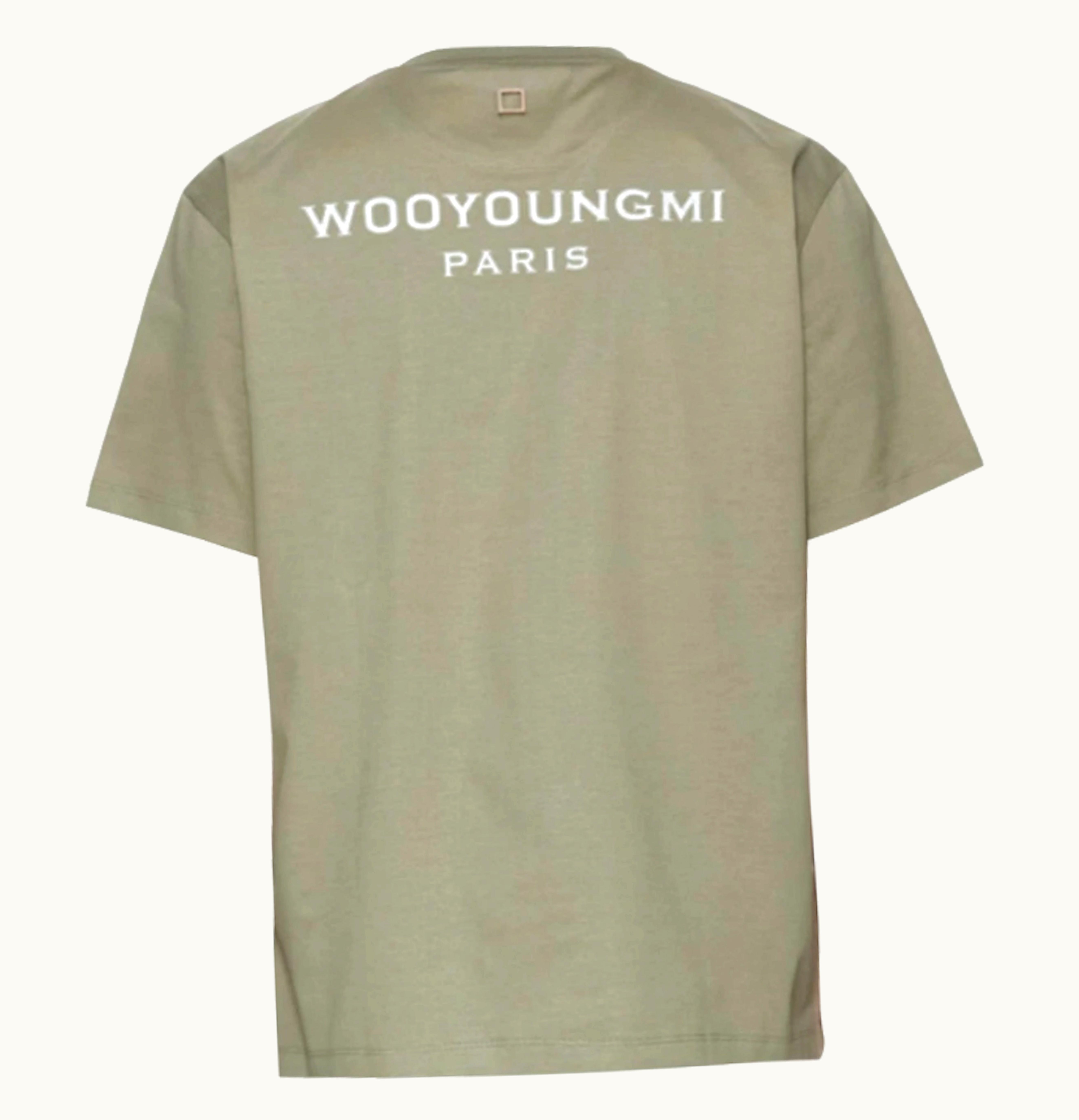Wooyoungmi Wooyoungmi White Back Logo T Shirt Green