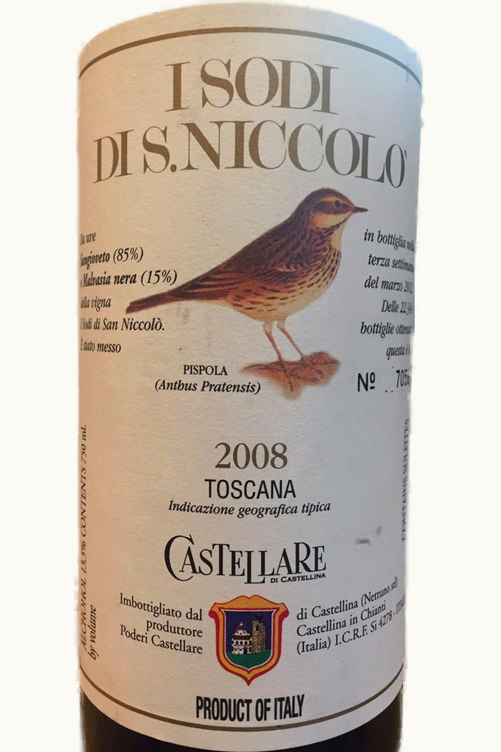 Castellar di Castelina Castellar di Castelina I Sodi di San Niccolò IGP Tuscany, 2008