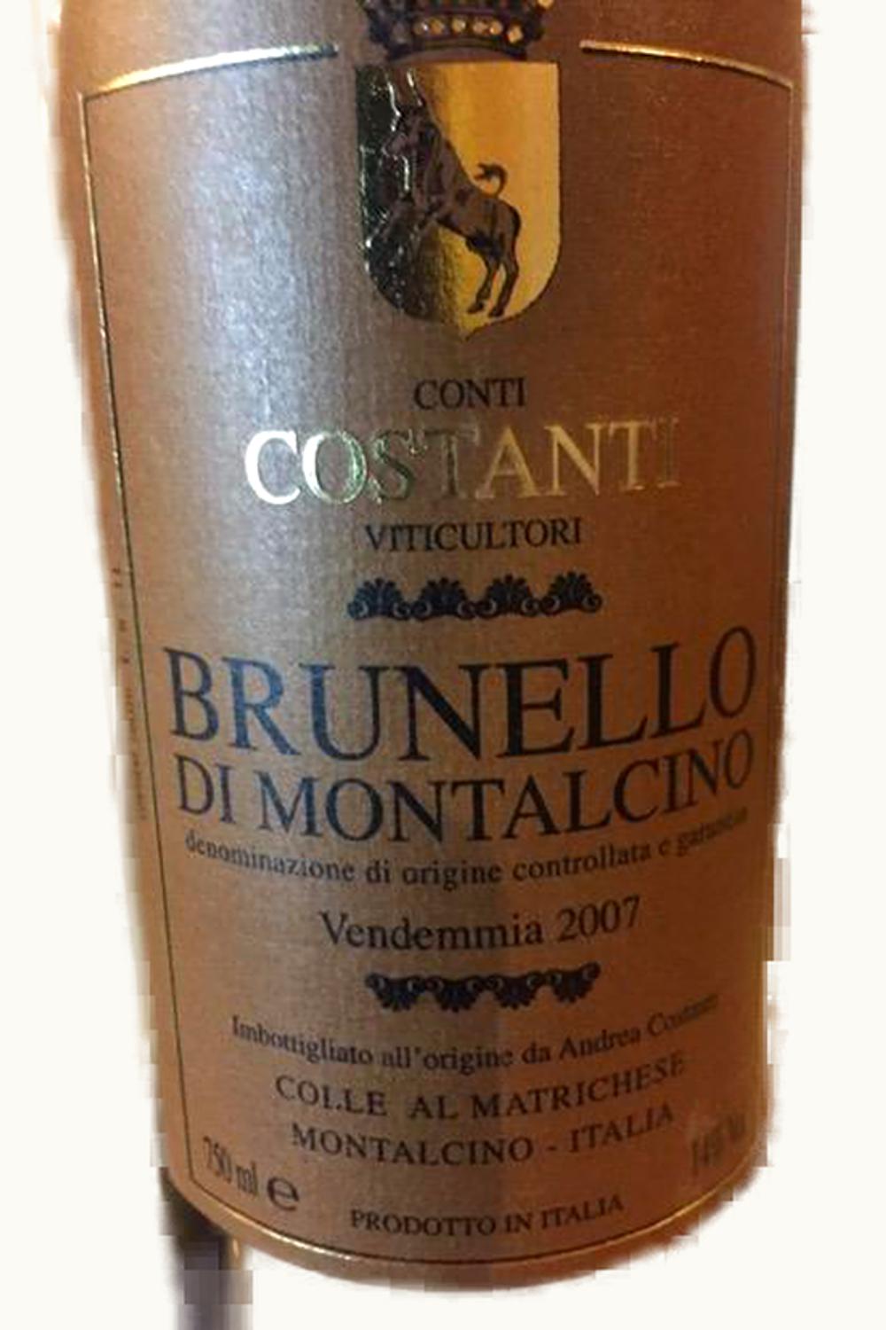Conti Costanti Conti Costanti Riserva Brunello di Montalcino DOCG, 2007