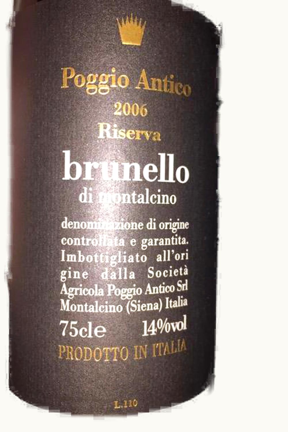 Poggio Antico Poggio Antico Riserva Brunello di Montalcino DOCG, 2006