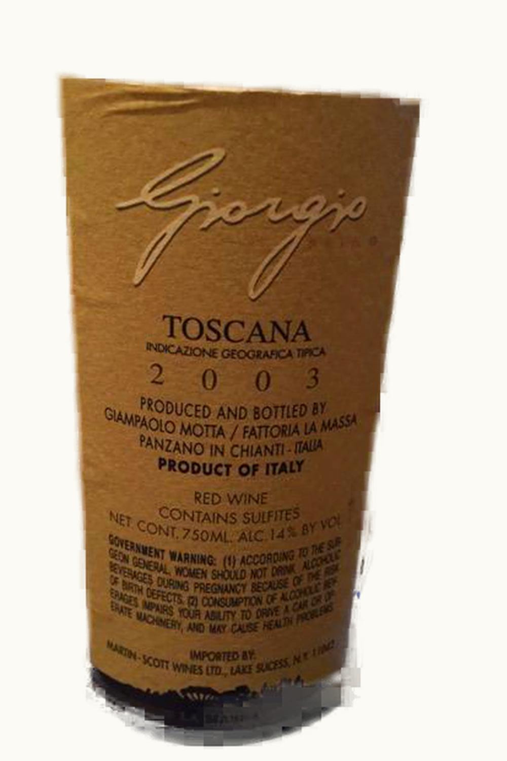 Fattoria La Massa Giorgio Primo Toscana IGP, 2003