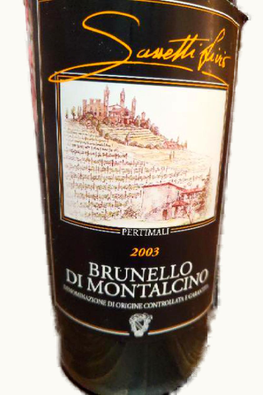 Sassetti Livio Pertimali DOCG Brunello di Montalcino, 2003