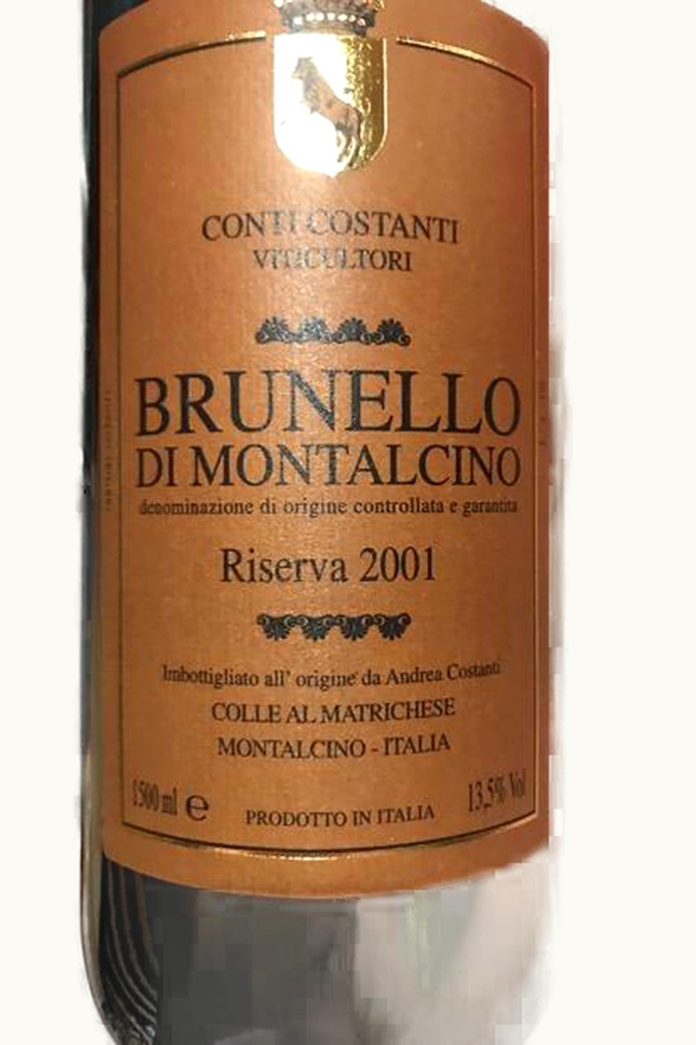 Conti Costanti RSRV DOCG Brunello di Montalcino, 2001