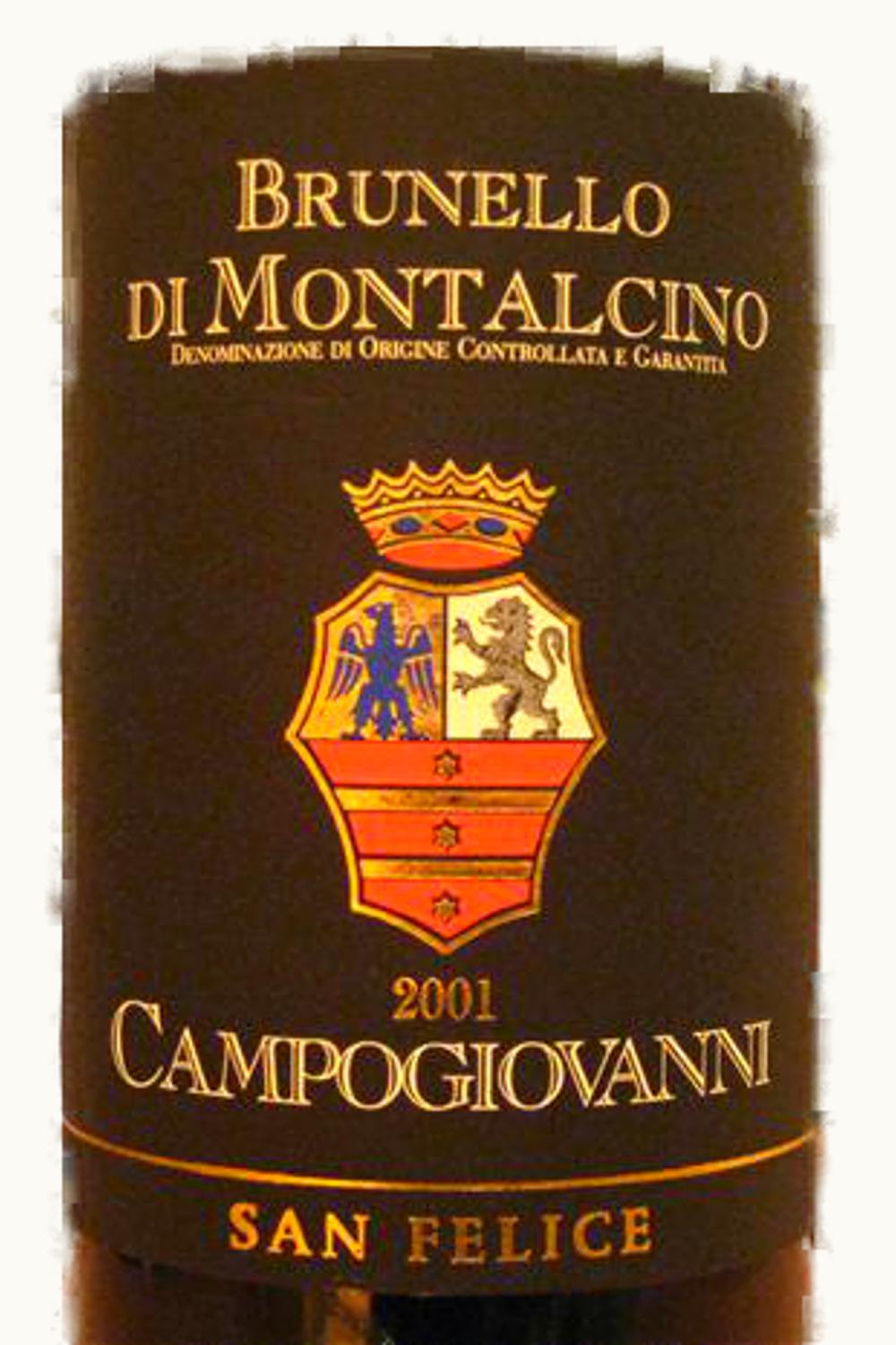 Tenuta di St. Felice Campogiovanni DOCG Brunello di Montalcino, 2001