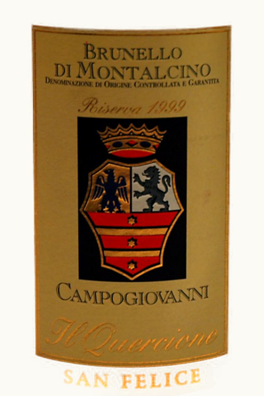St. Felice St. Felice Campogiovanni DOCG Brunello di Montalcino, 1999