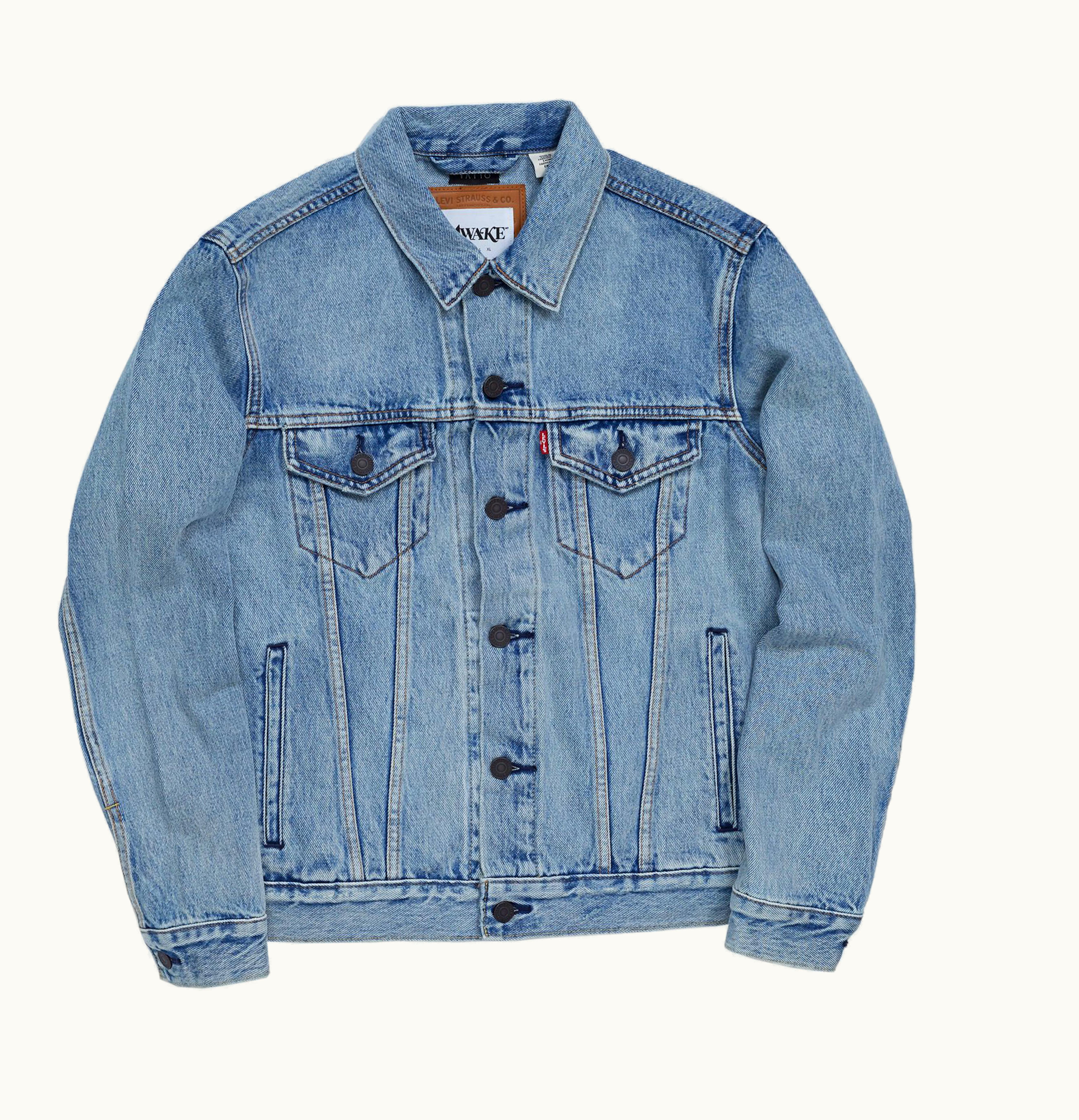 Awake Awake x Carlton Yaito Jean Jacket Blue